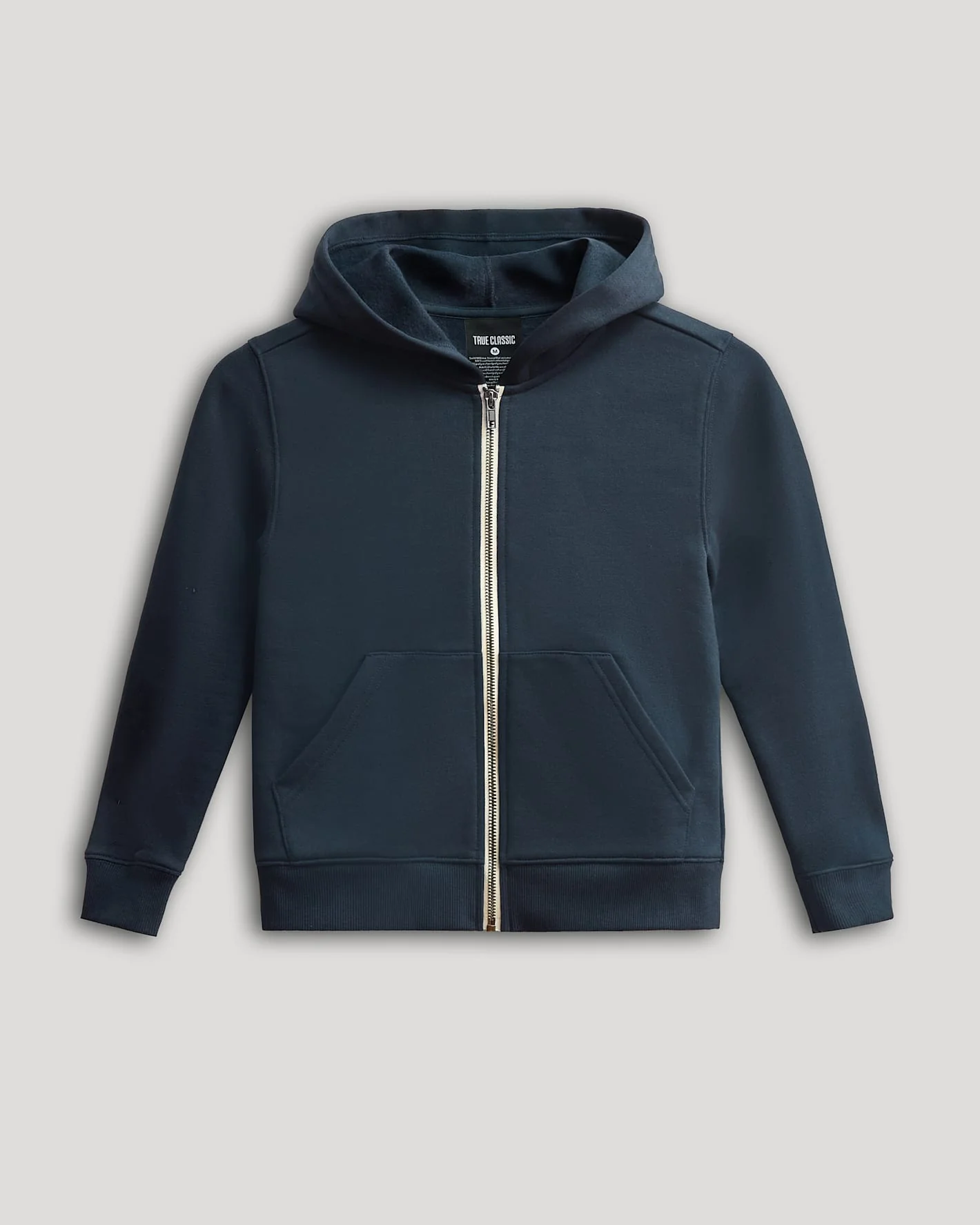 Boys' Navy Fleece Full Zip Hoodie - Image 2