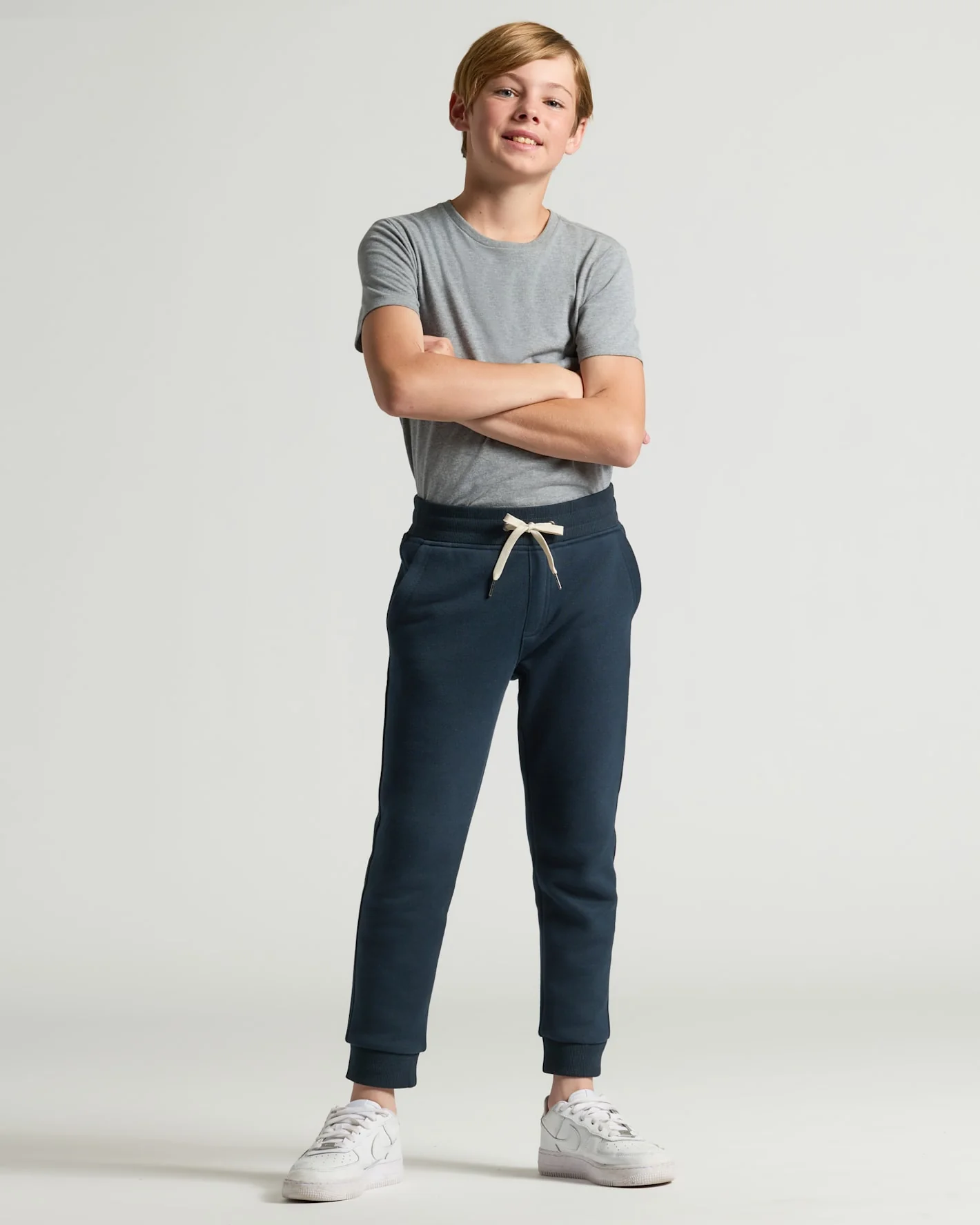 Boys' Navy Fleece Jogger - Image 6