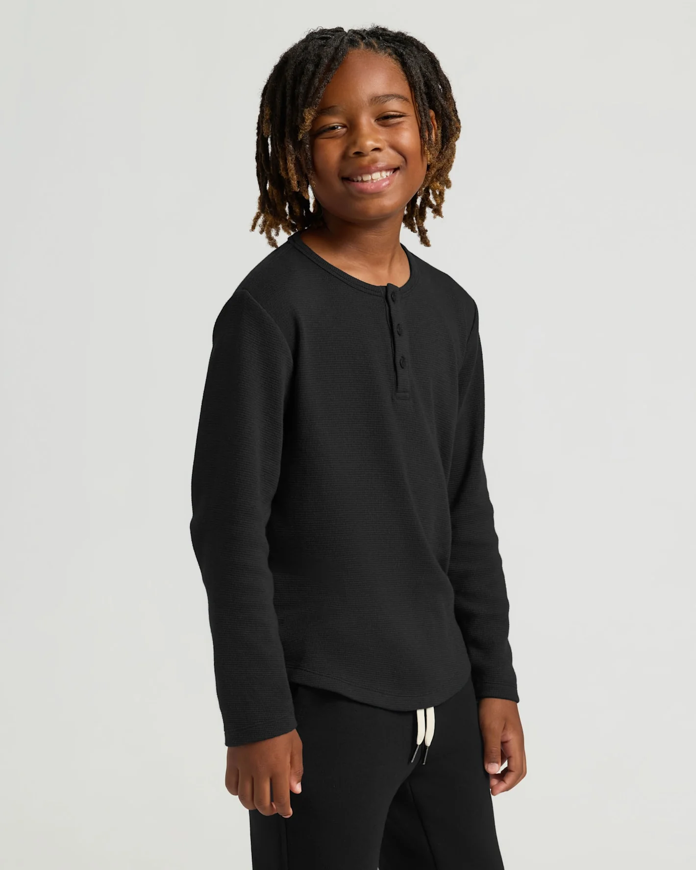 Boys' Waffle Long Sleeve Henley 3-Pack - Image 6