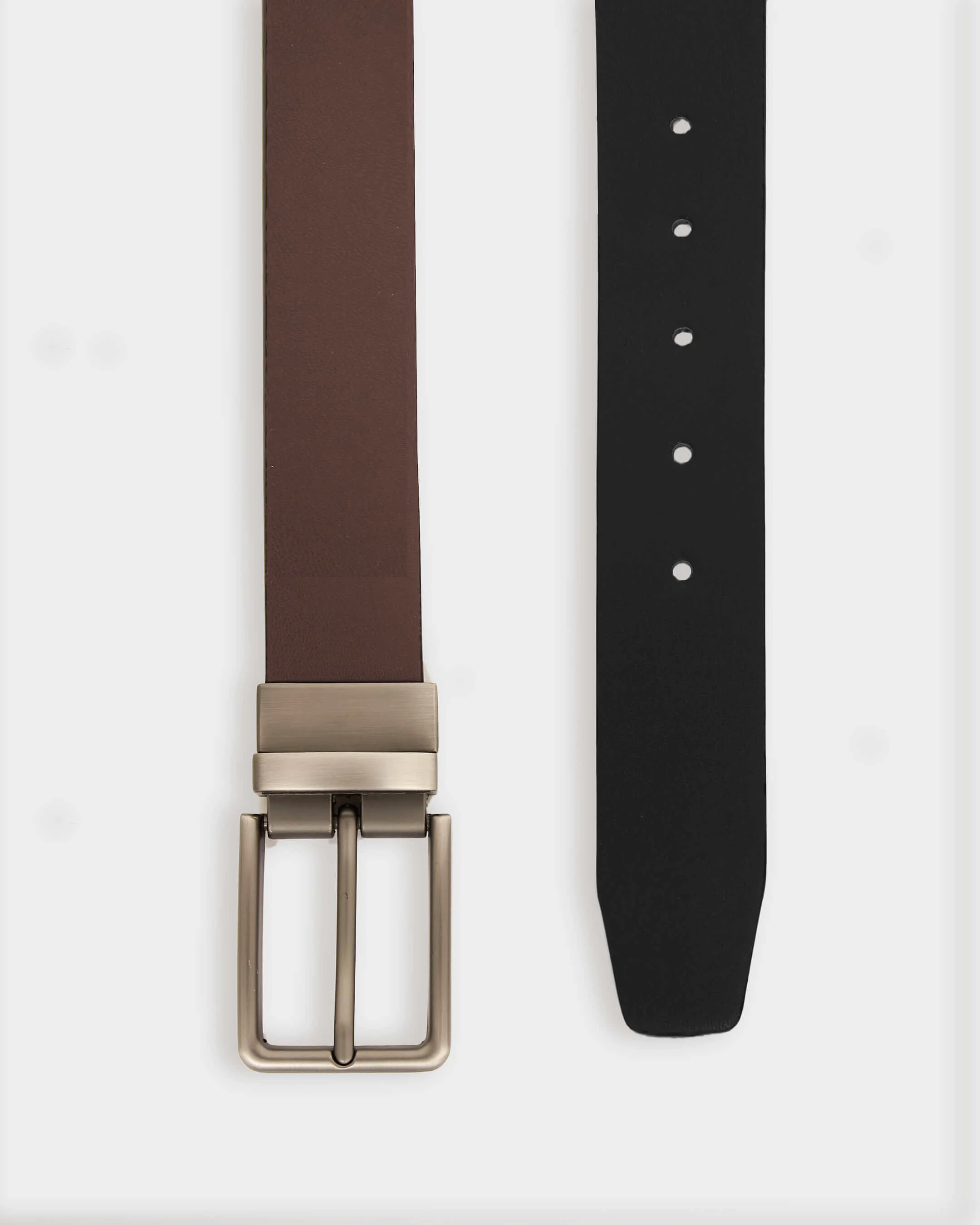 Brown Black 2 In 1 Casual Belt - Image 3