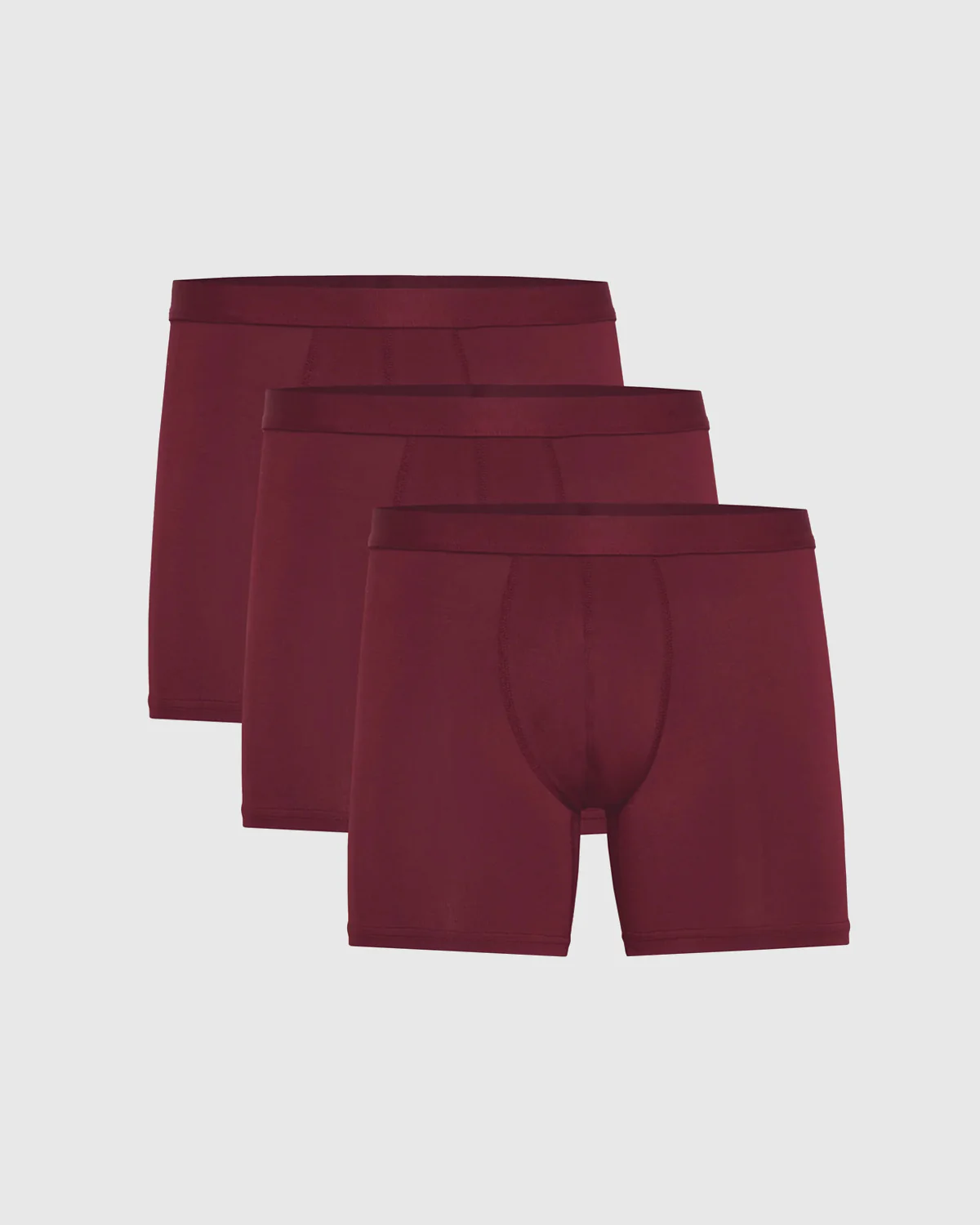 Burgundy Boxer Briefs 3-Pack