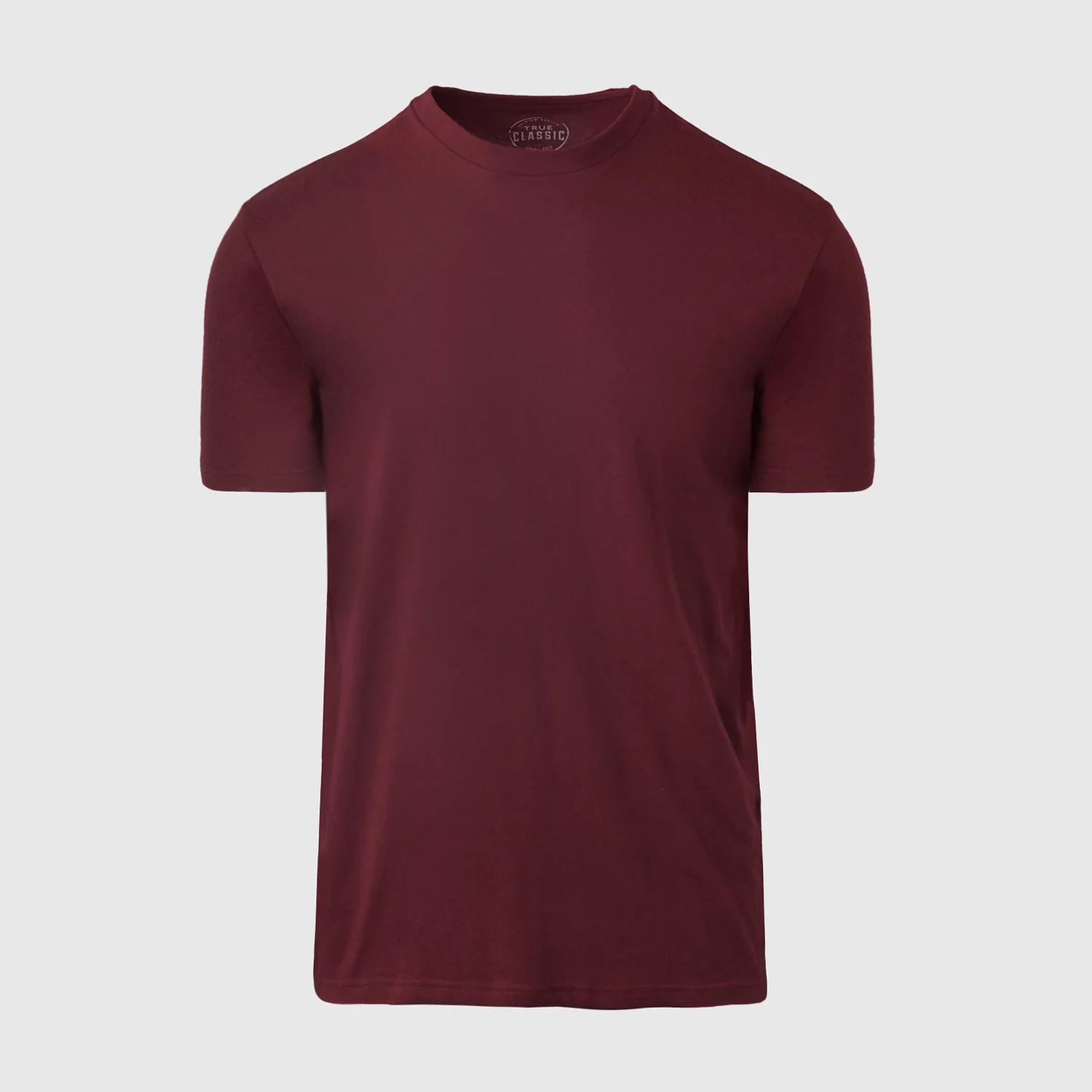 Burgundy Short Sleeve Crew Neck Tee - Image 2