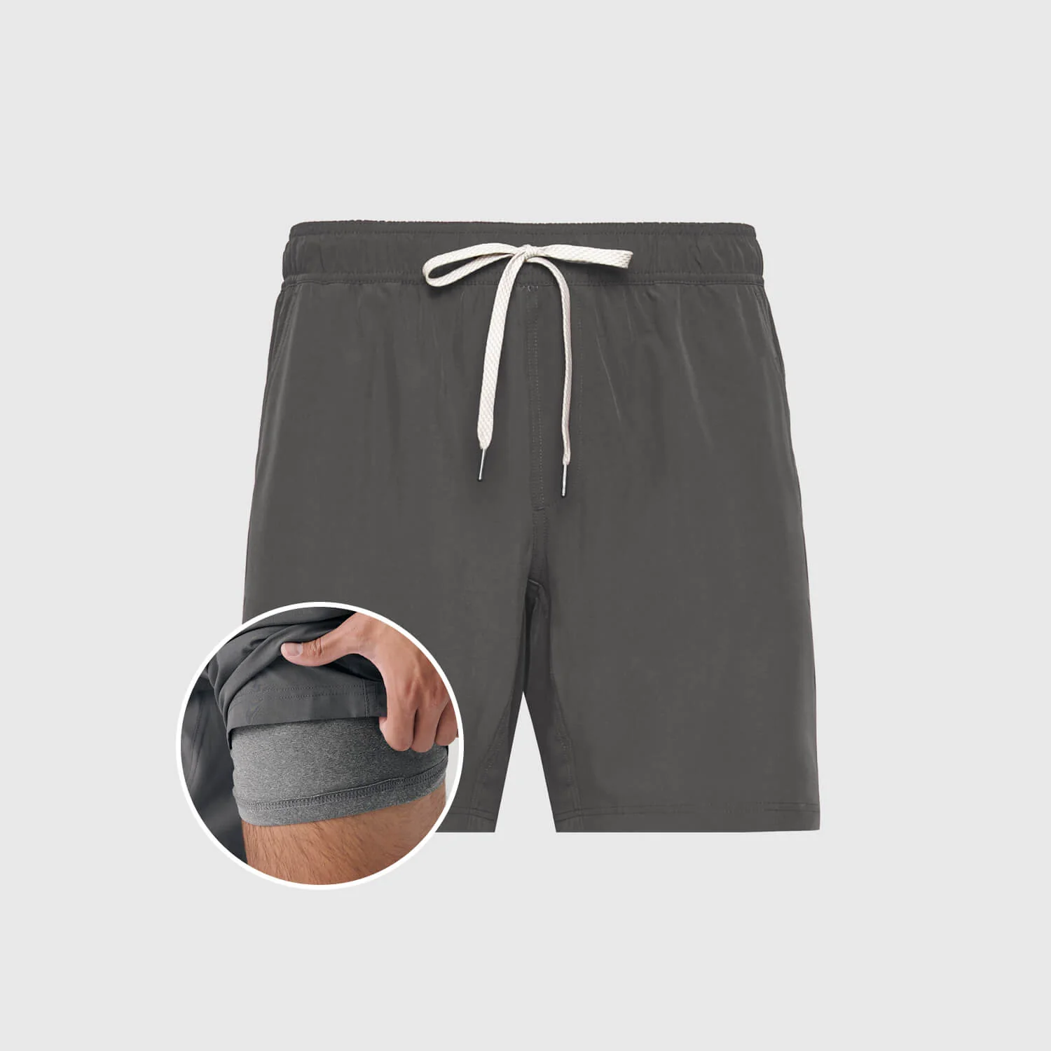 Carbon Active Quick Dry Shorts with Liner - Image 2