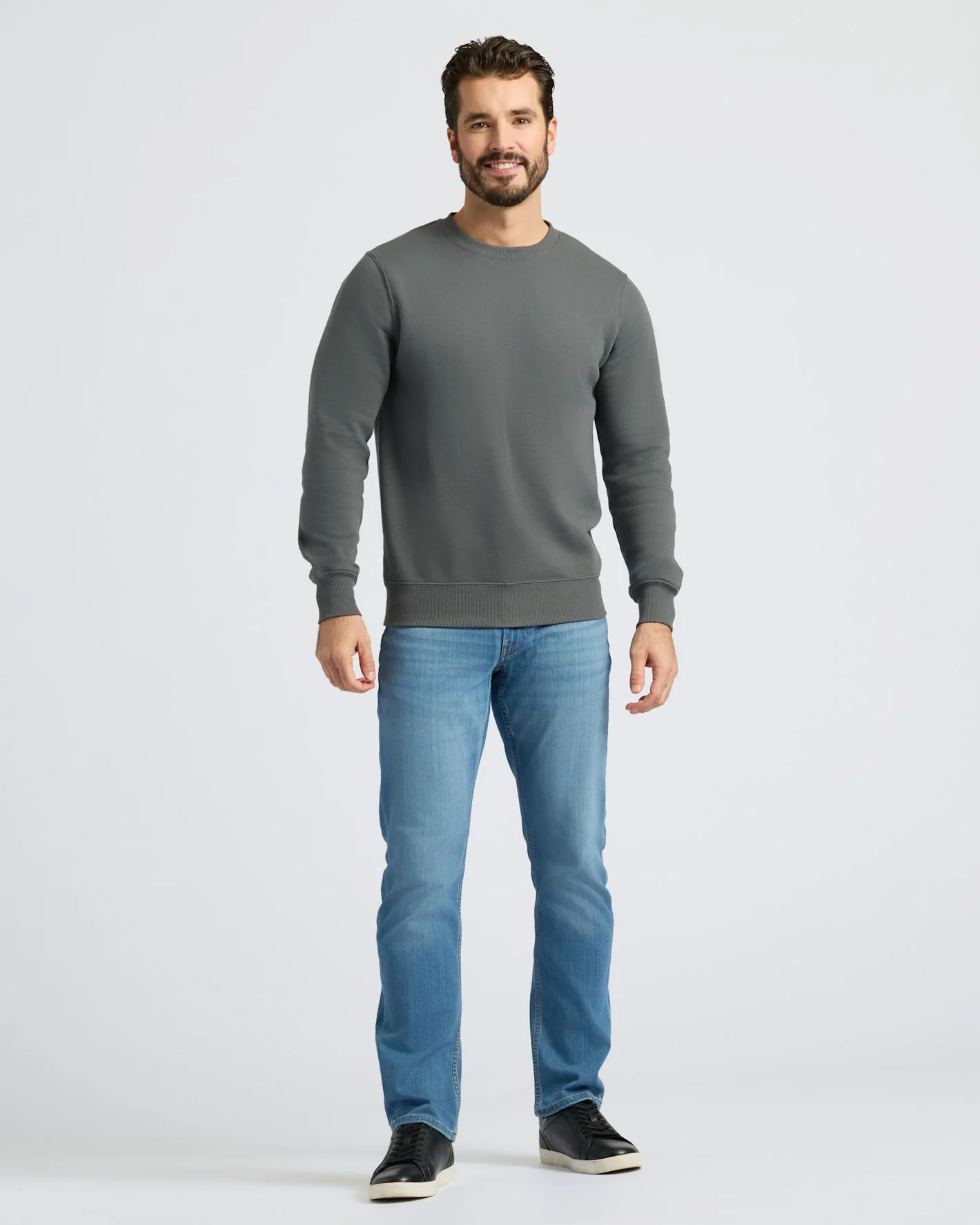 Carbon Fleece French Terry Pullover Crew Neck - Image 3