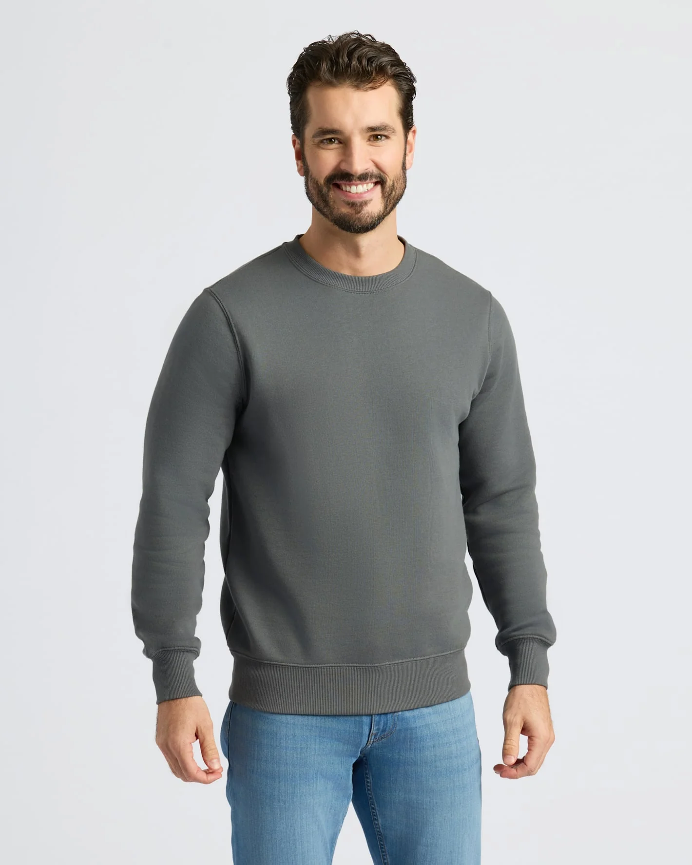 Carbon Fleece French Terry Pullover Crew Neck - Image 5
