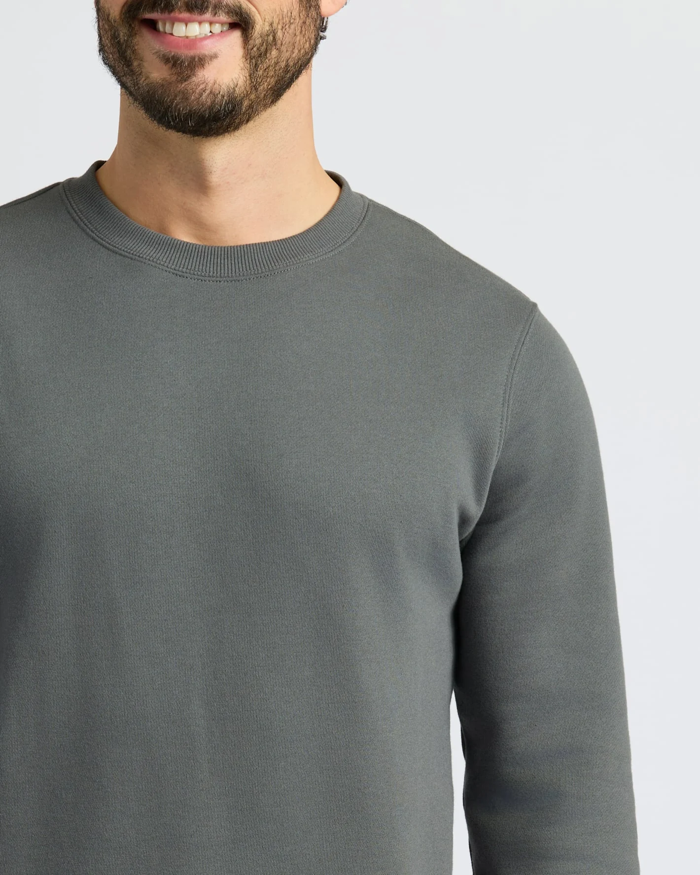 Carbon Fleece French Terry Pullover Crew Neck - Image 6
