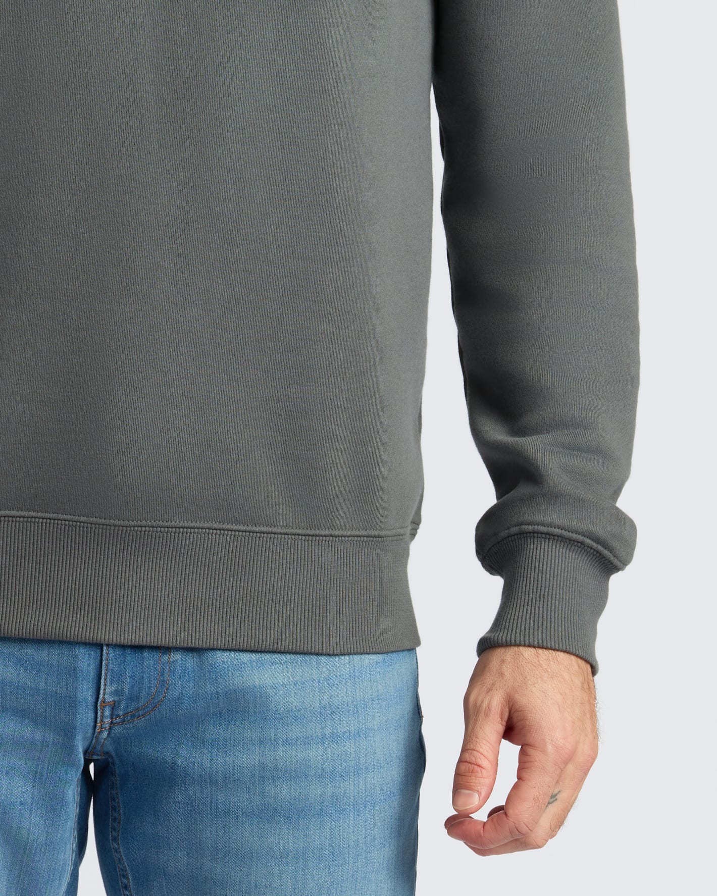 Carbon Fleece French Terry Pullover Crew Neck - Image 7