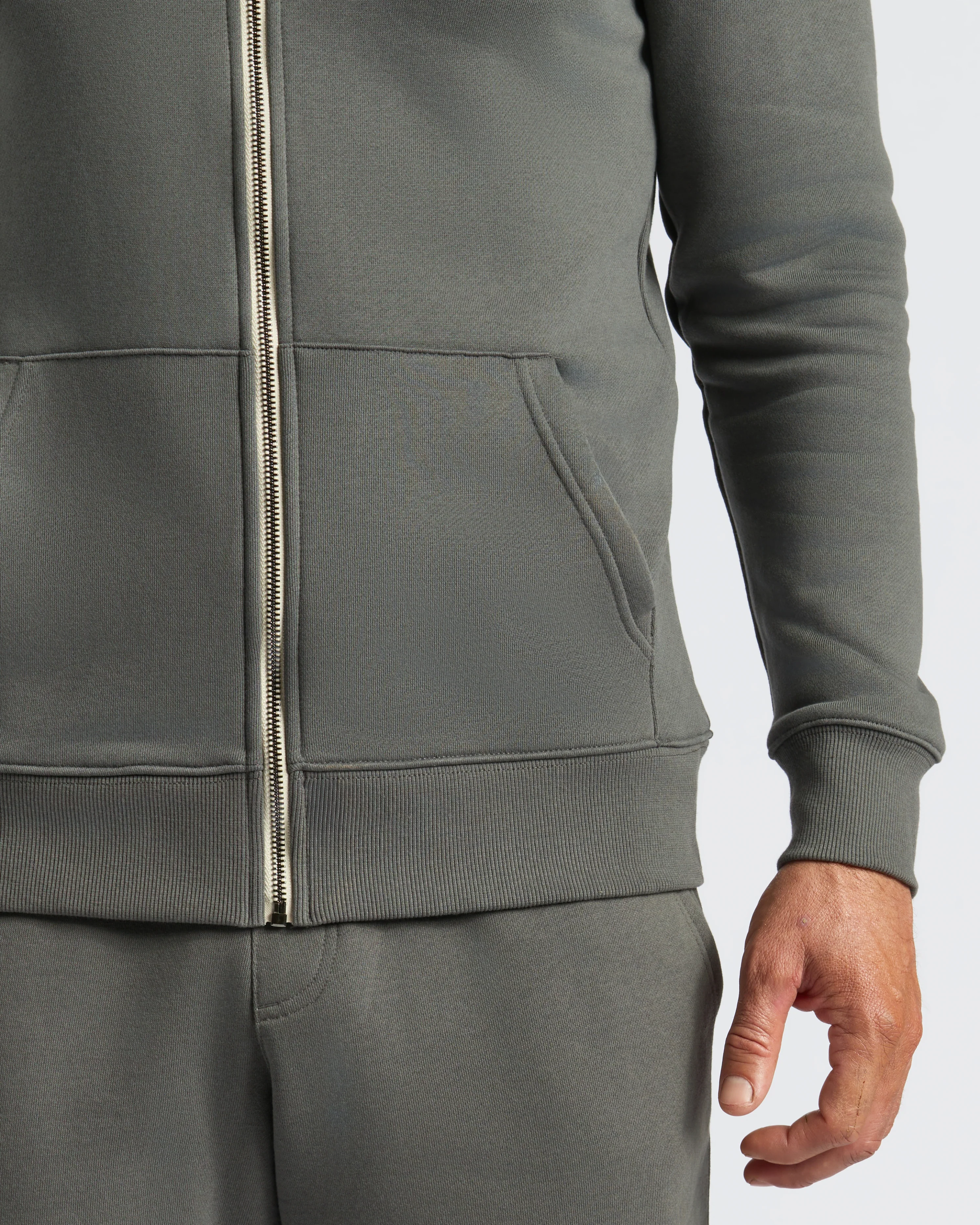 Carbon Fleece French Terry Zip Hoodie - Image 6