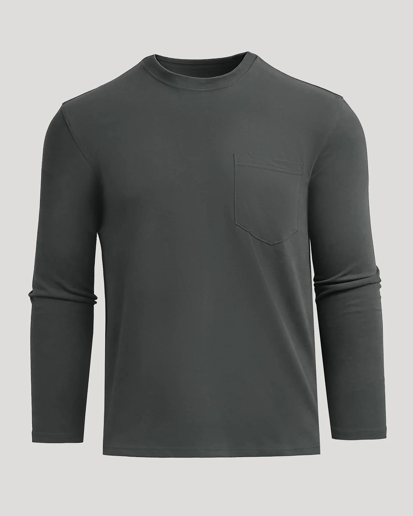 Carbon Heavyweight Long Sleeve Pocket Crew - Image 2