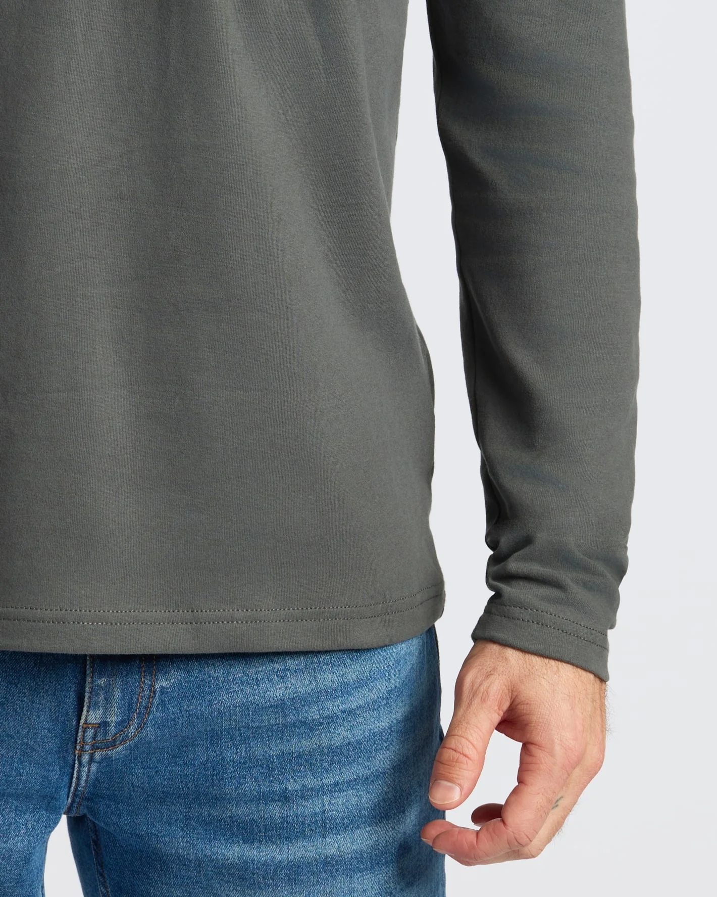Carbon Heavyweight Long Sleeve Pocket Crew - Image 7