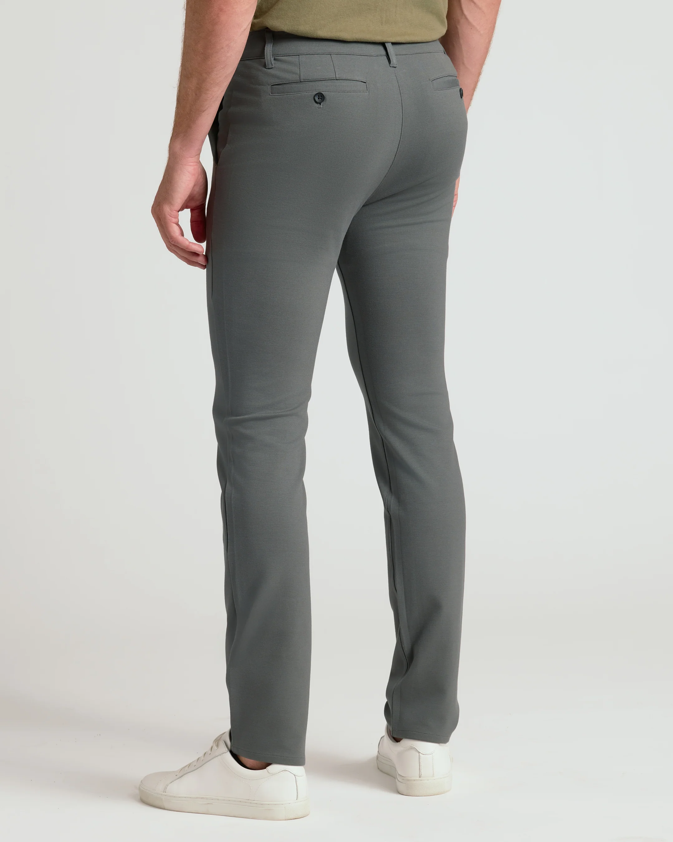 Carbon & Khaki Slim Comfort Knit Chino 2-Pack - Image 3