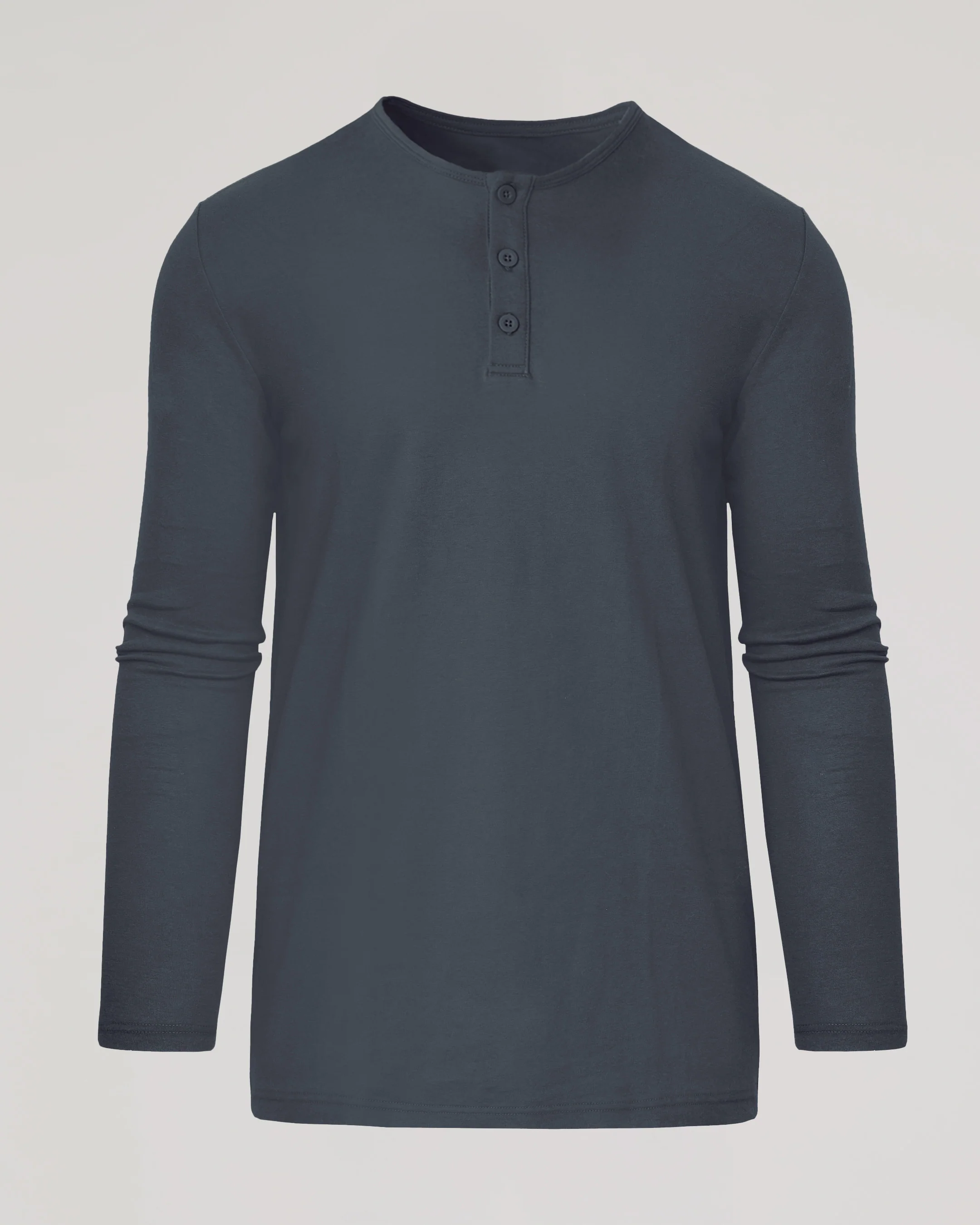 Carbon Tall Classic Long Sleeve Henley - Image 2