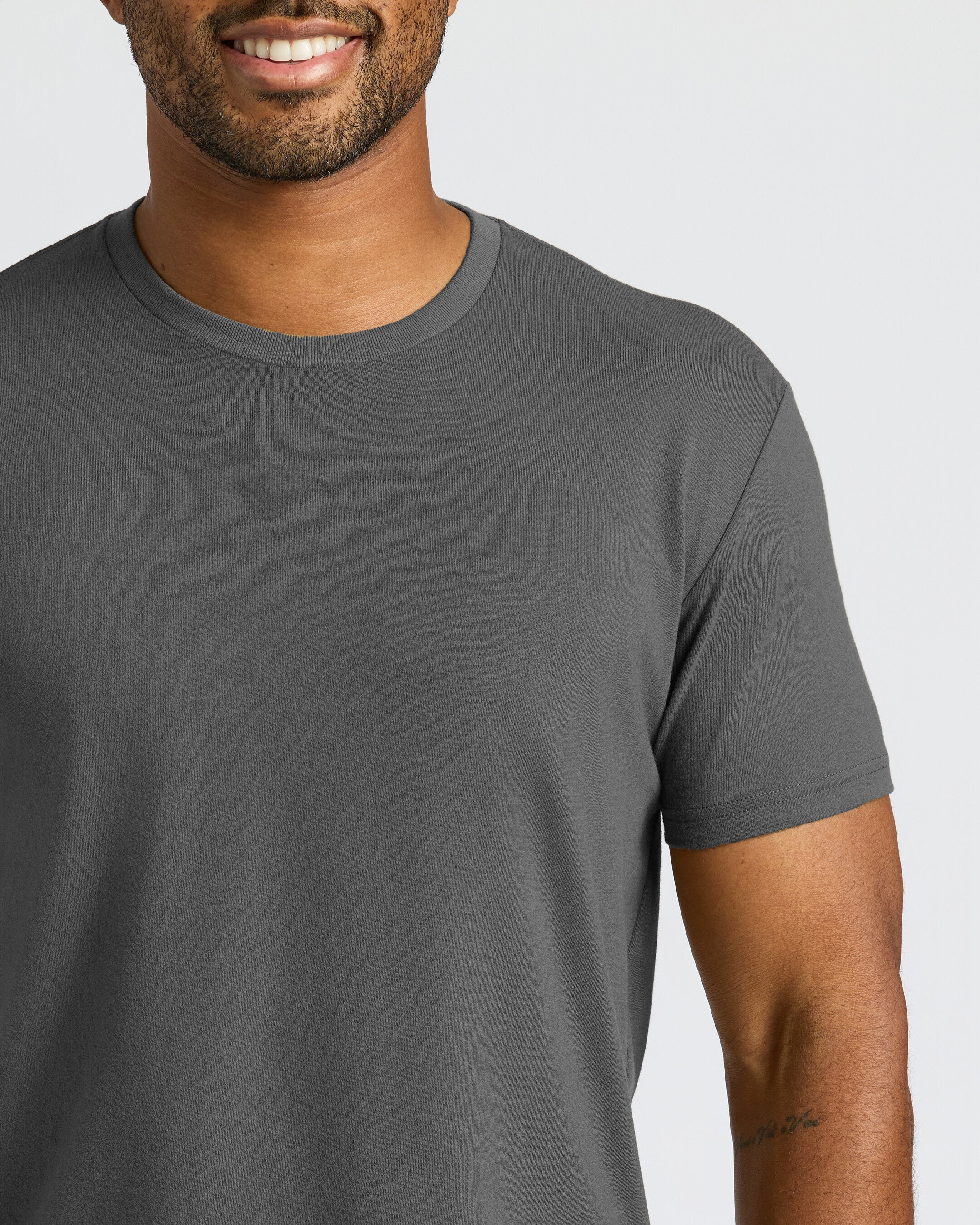Carbon Curved Hem Classic Crew Neck - Image 6