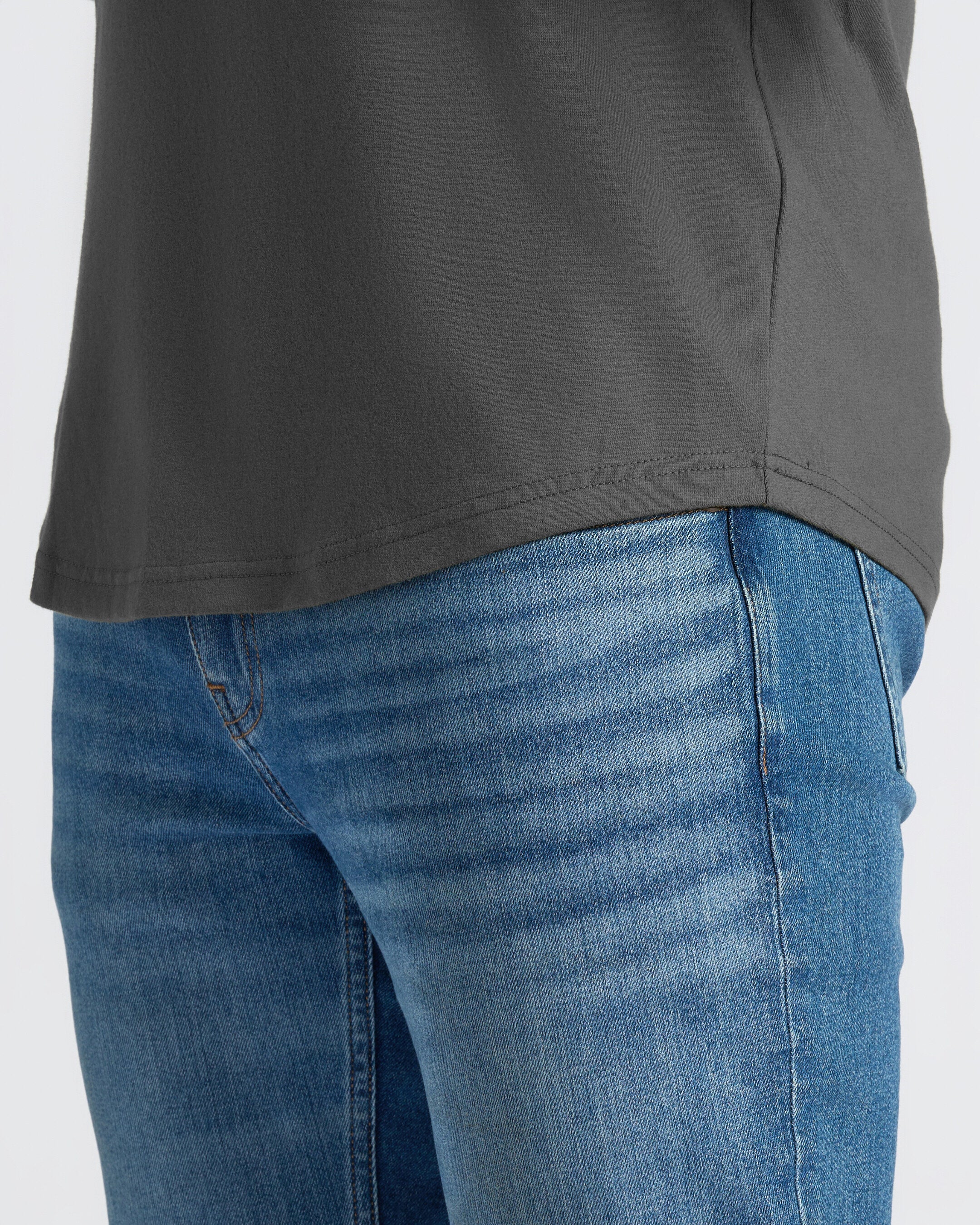Carbon Curved Hem Classic Crew Neck - Image 8