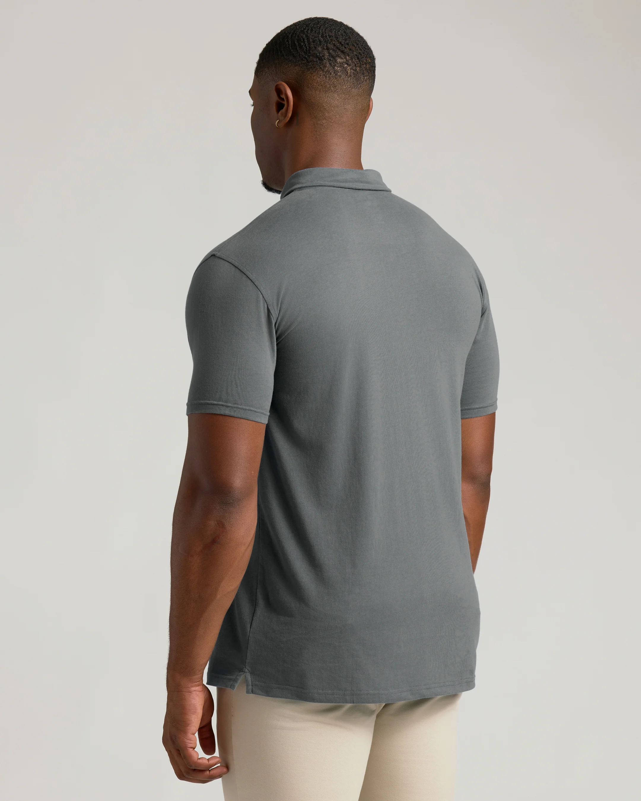 Carbon Short Sleeve Tall Polo - Image 3
