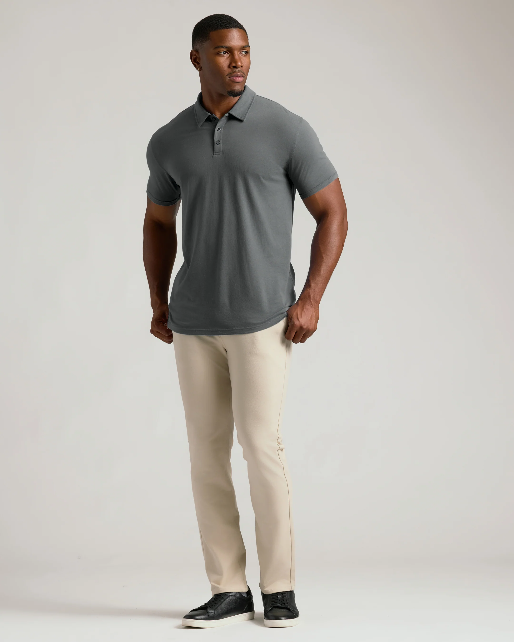 Carbon Short Sleeve Tall Polo - Image 7
