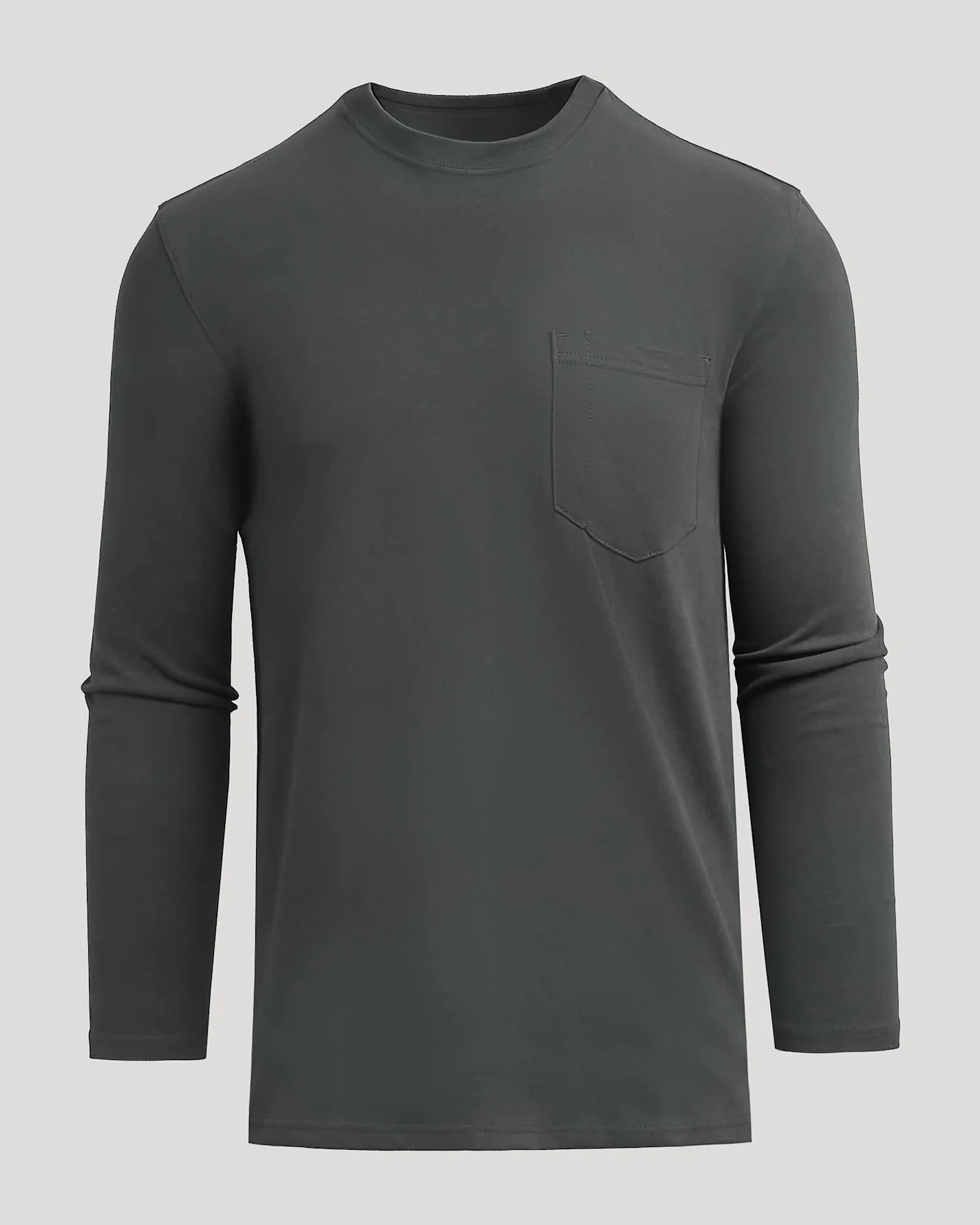 Carbon Tall Heavyweight Long Sleeve Pocket Crew - Image 2