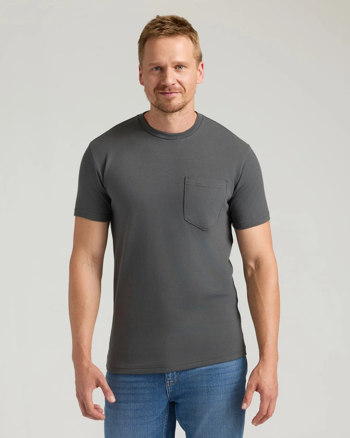 Carbon Tall Heavyweight Pocket Crew