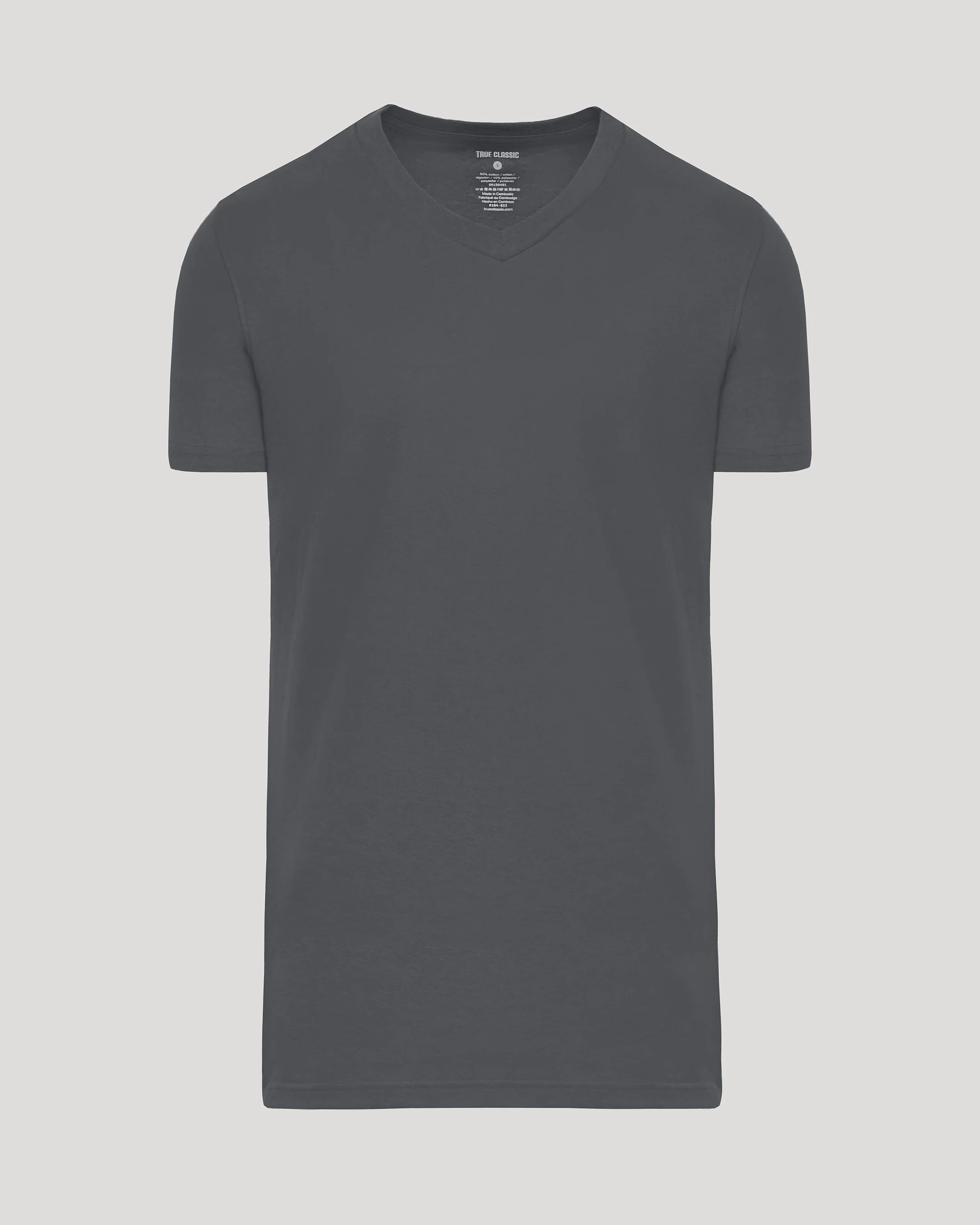 Carbon Tall Short Sleeve Classic V-Neck - Image 2