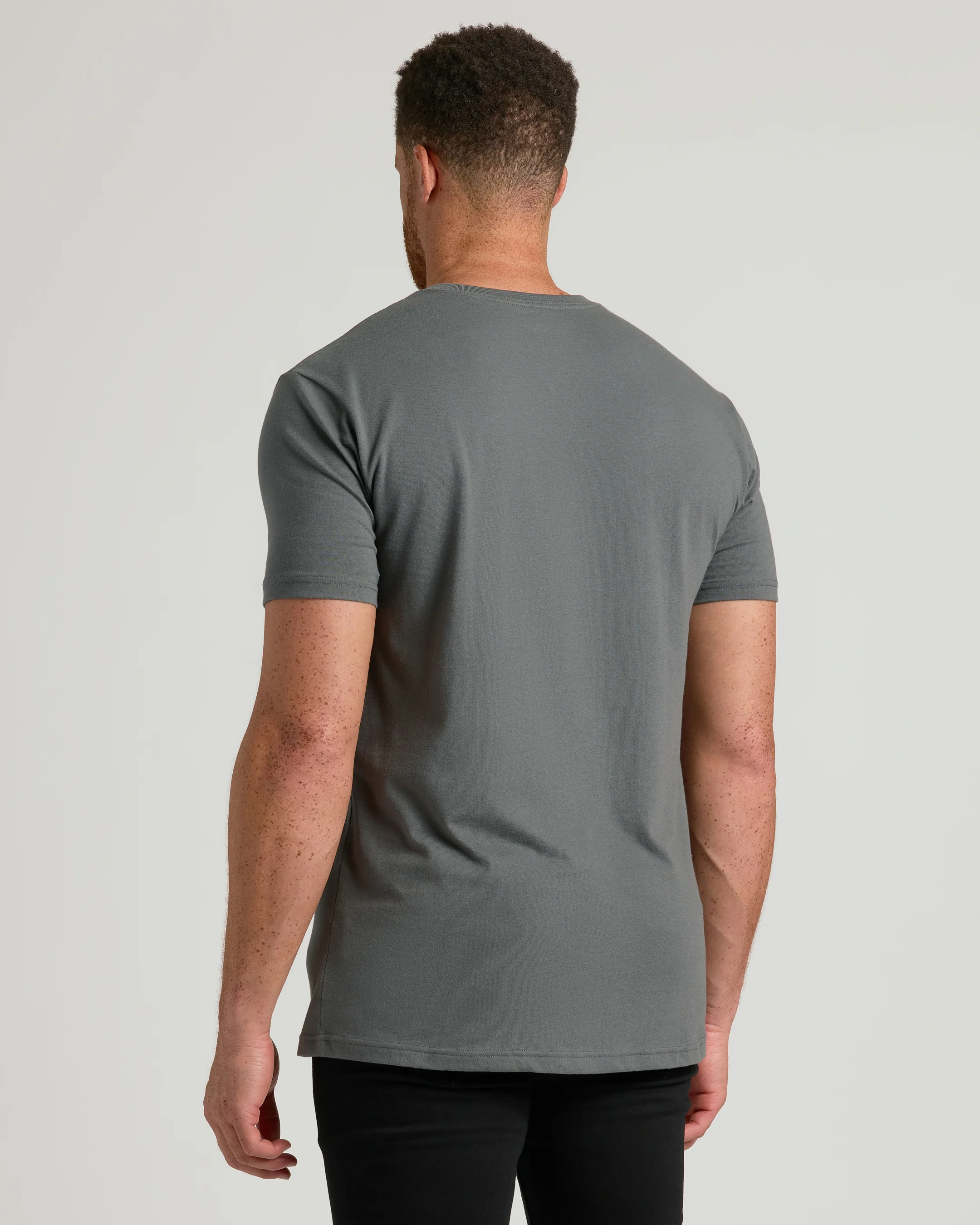 Carbon Tall Short Sleeve Classic V-Neck - Image 3