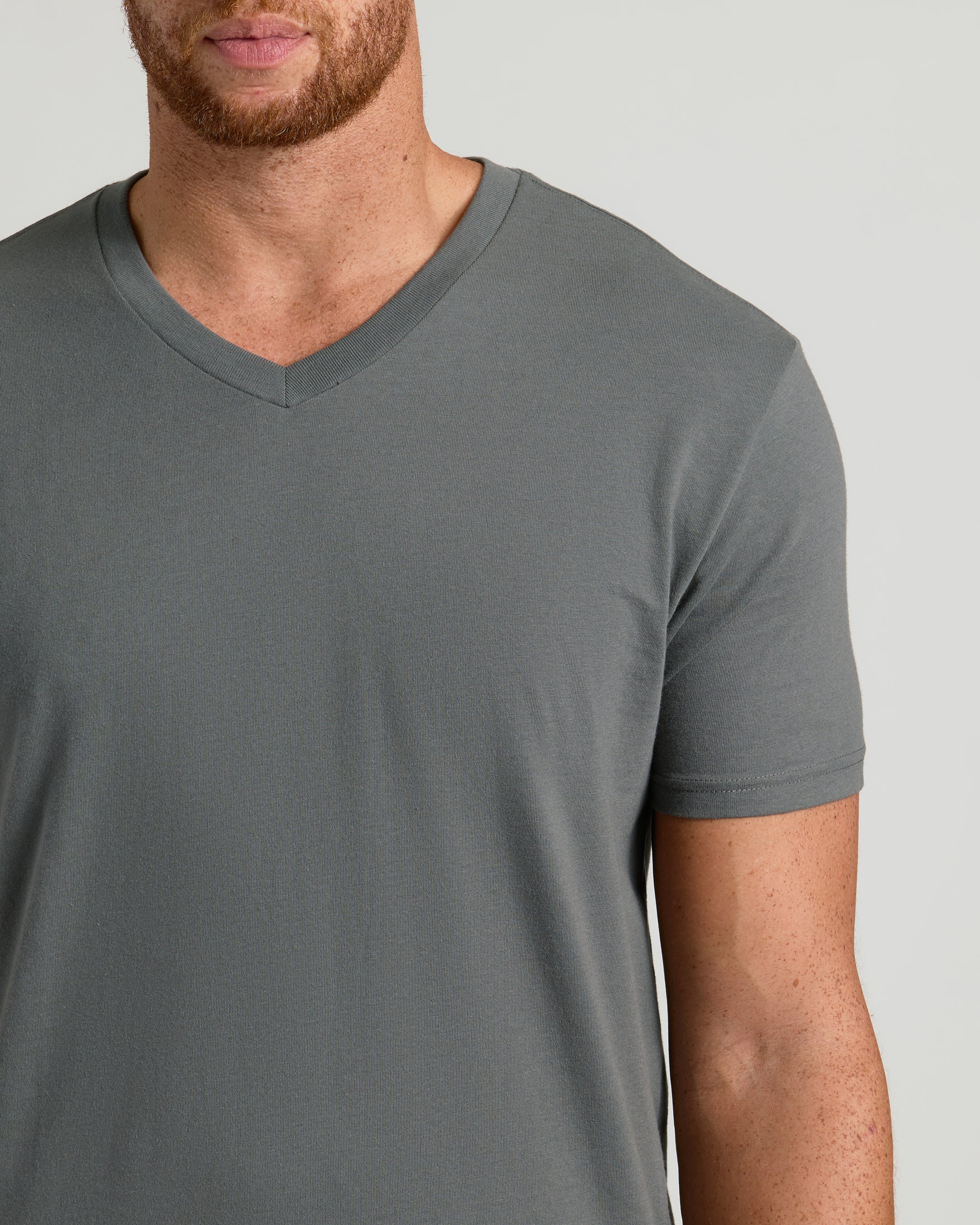 Carbon Tall Short Sleeve Classic V-Neck - Image 5