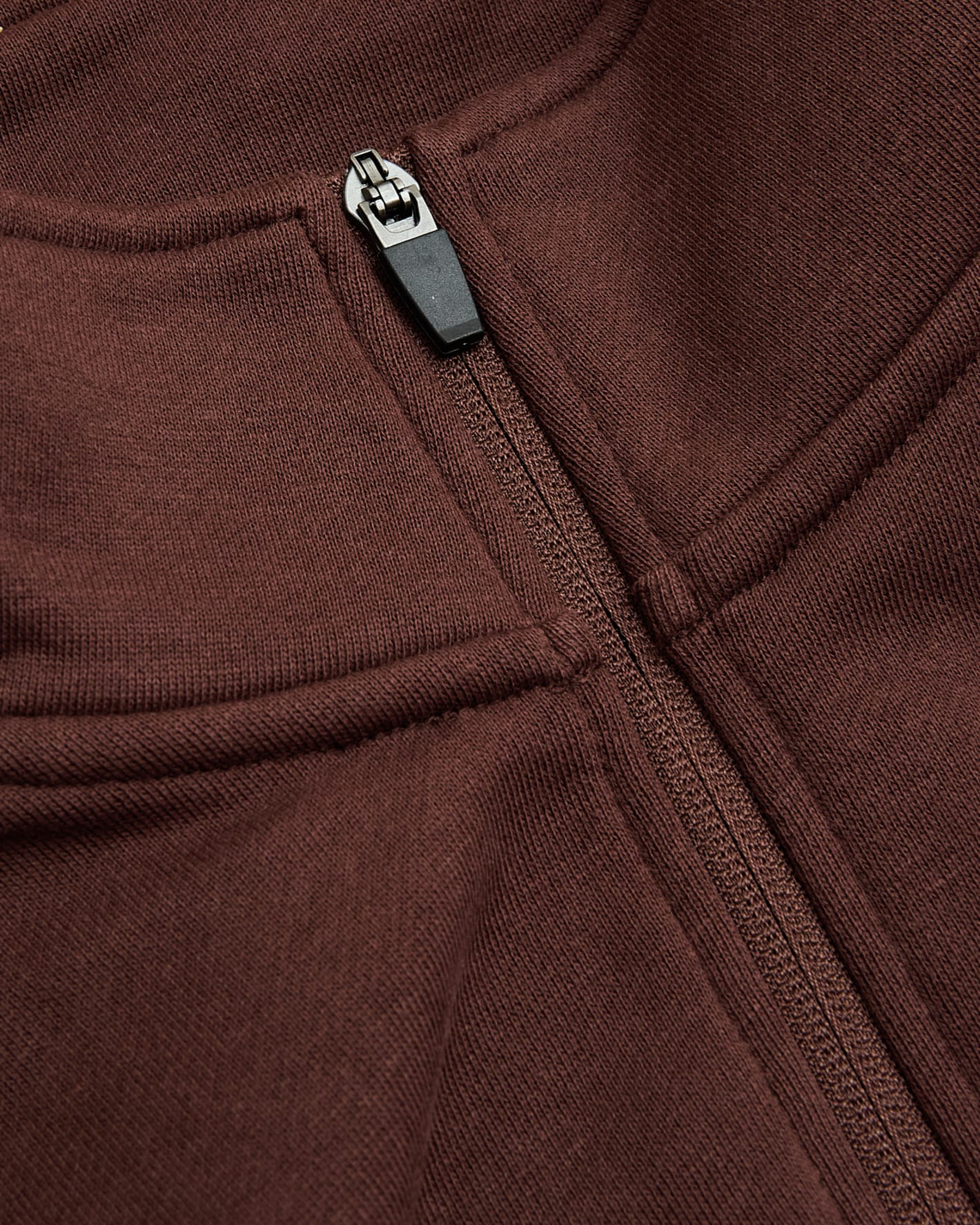 Carob Quarter Zip Fleece Sweatshirt - Image 8