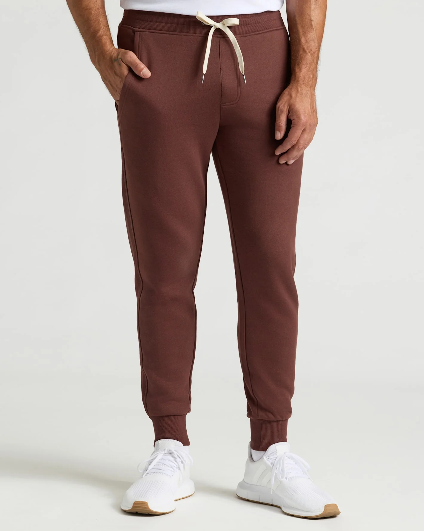 Carob Quarter Zip Fleece Sweatshirt & Jogger 2-Pack - Image 6