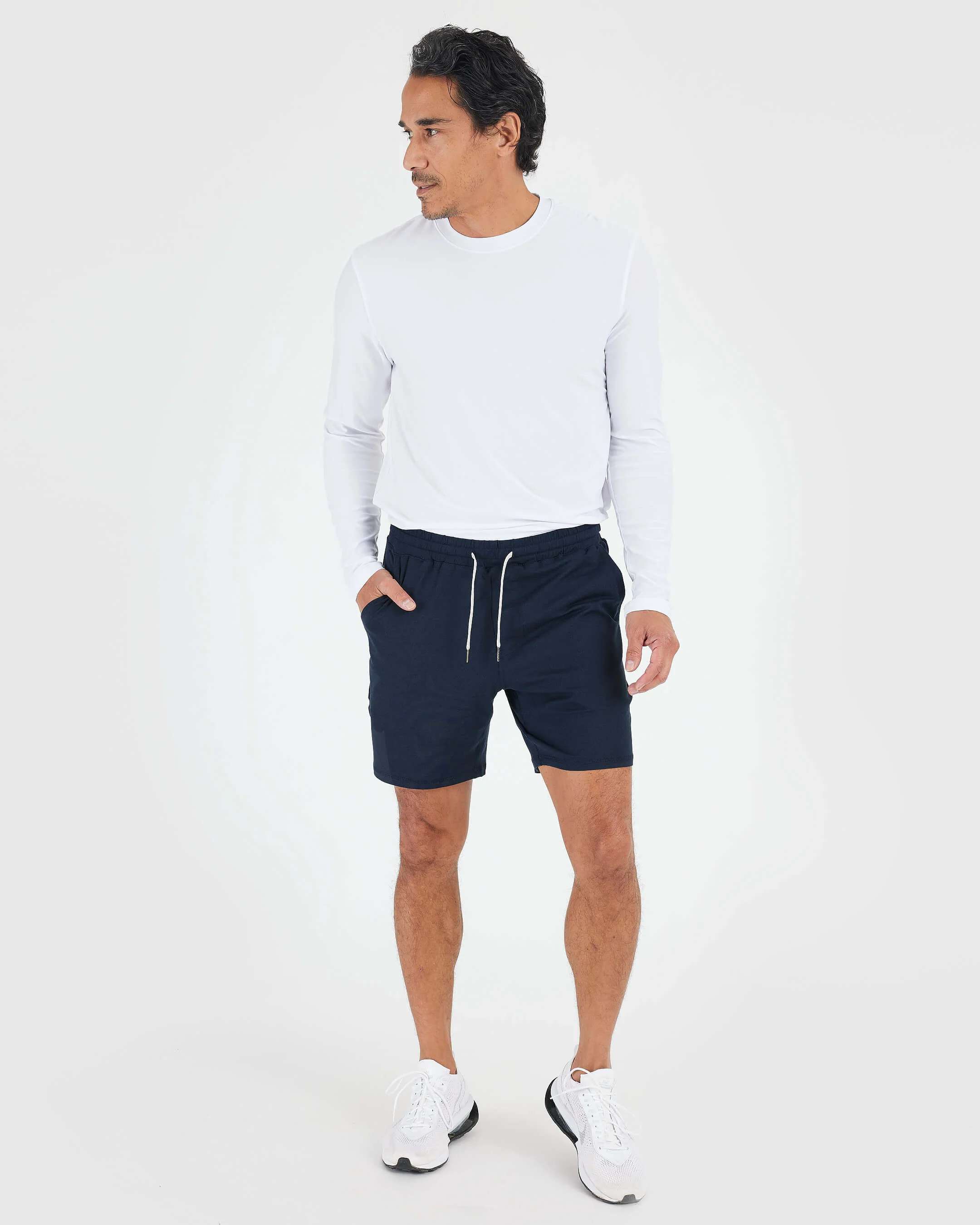 Charcoal & Dark Heather Navy Active Comfort Shorts 2-Pack - Image 7