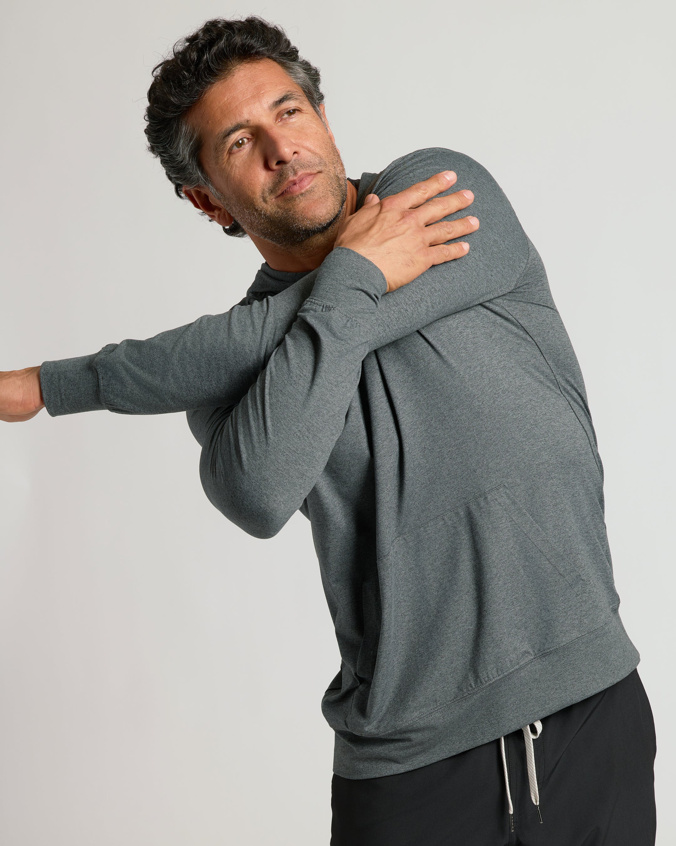 Charcoal Heather Active Comfort Pullover Hoodie - Image 9