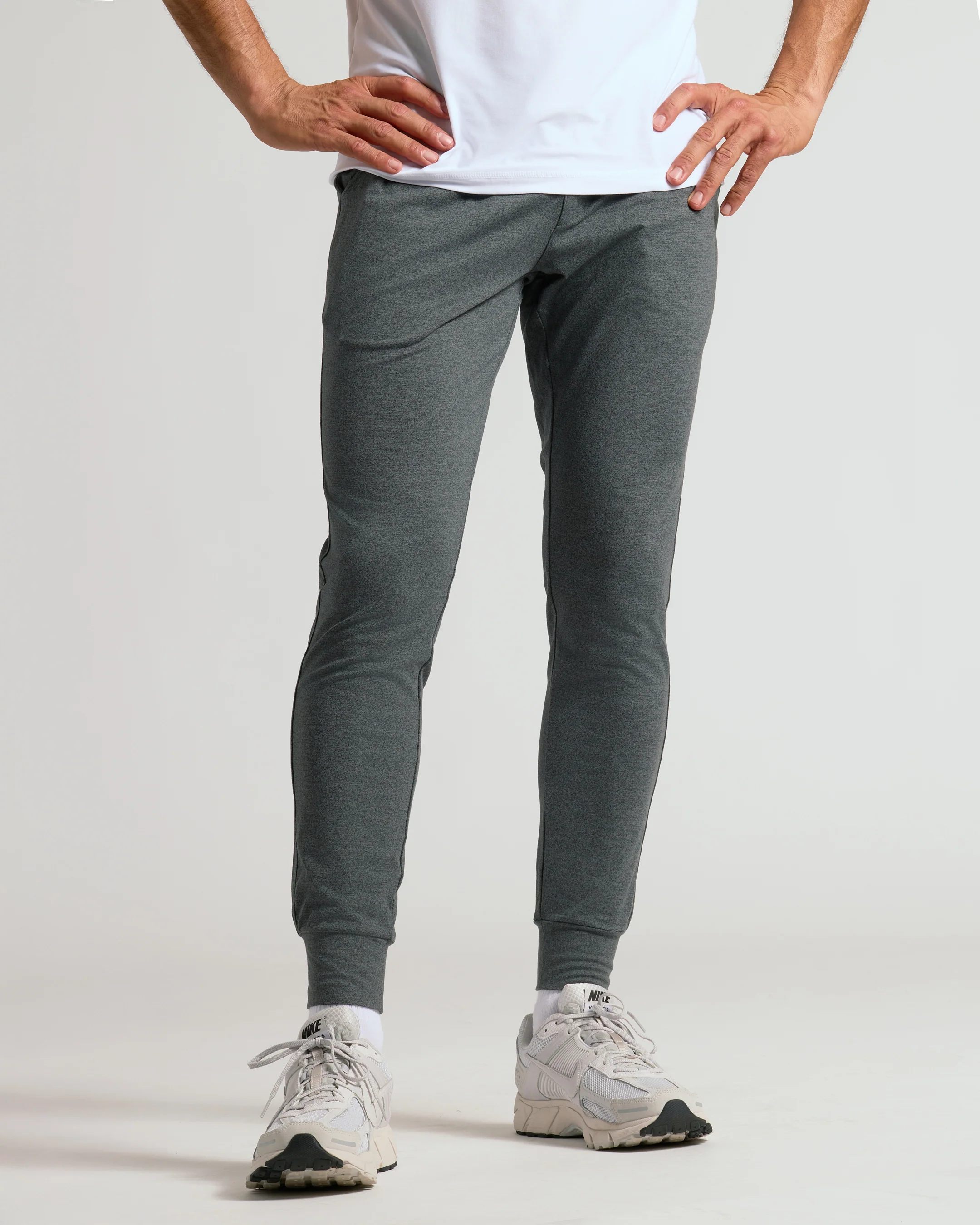 Charcoal Heather Gray Active Joggers - Image 7