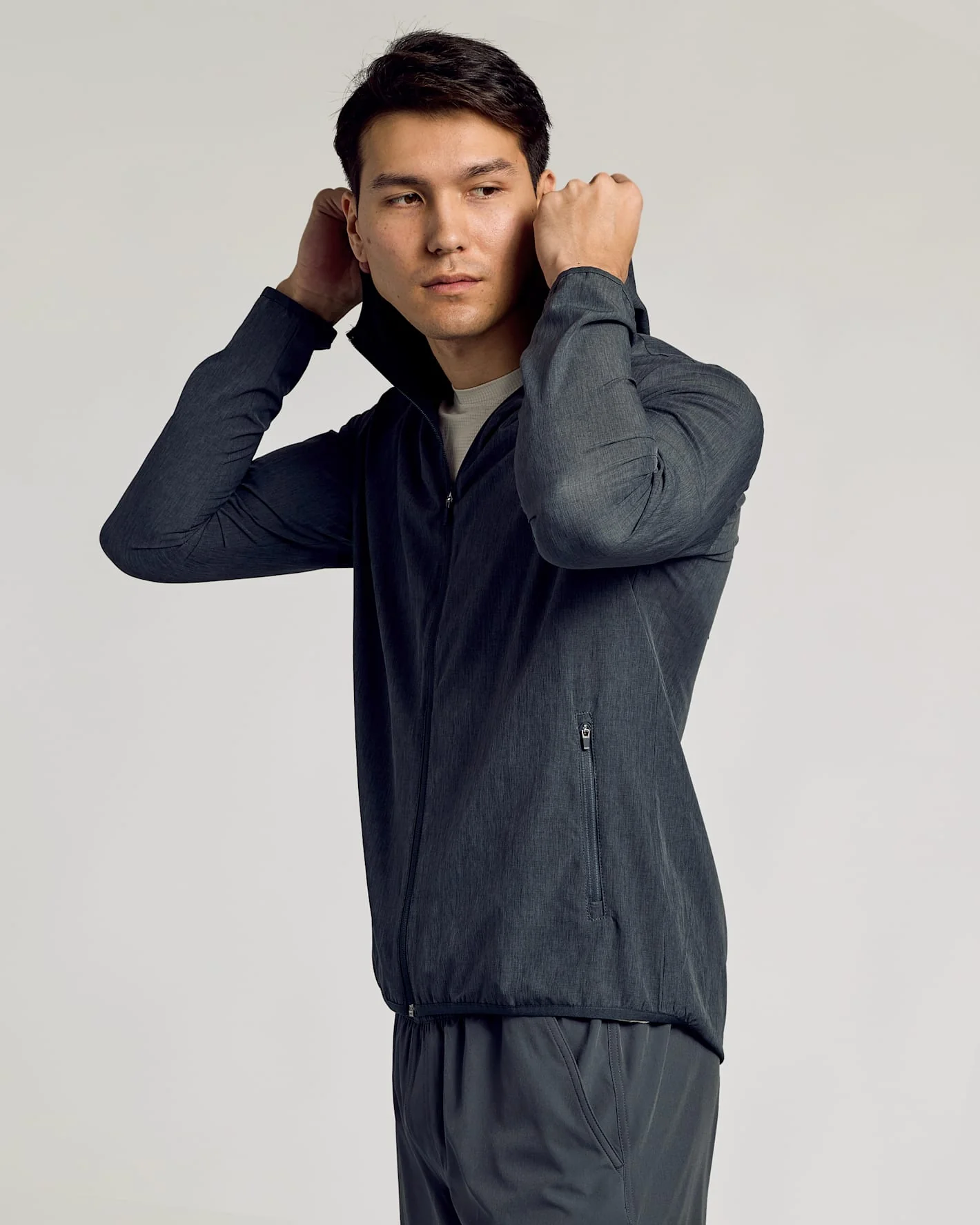 Charcoal Heather Gray Active Shell Jacket - Image 8