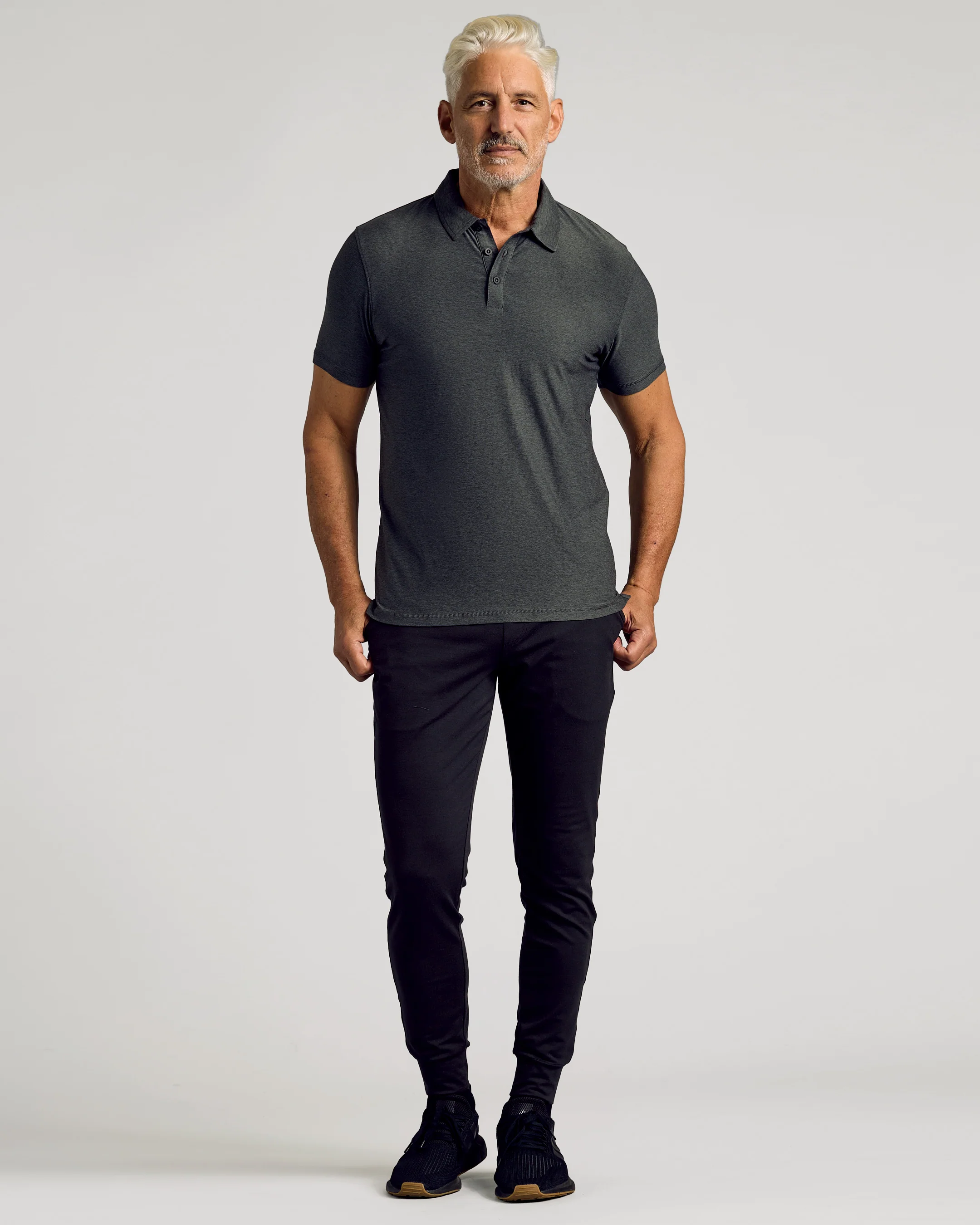 Charcoal Heather Gray Active Polo 2.0 - Image 6