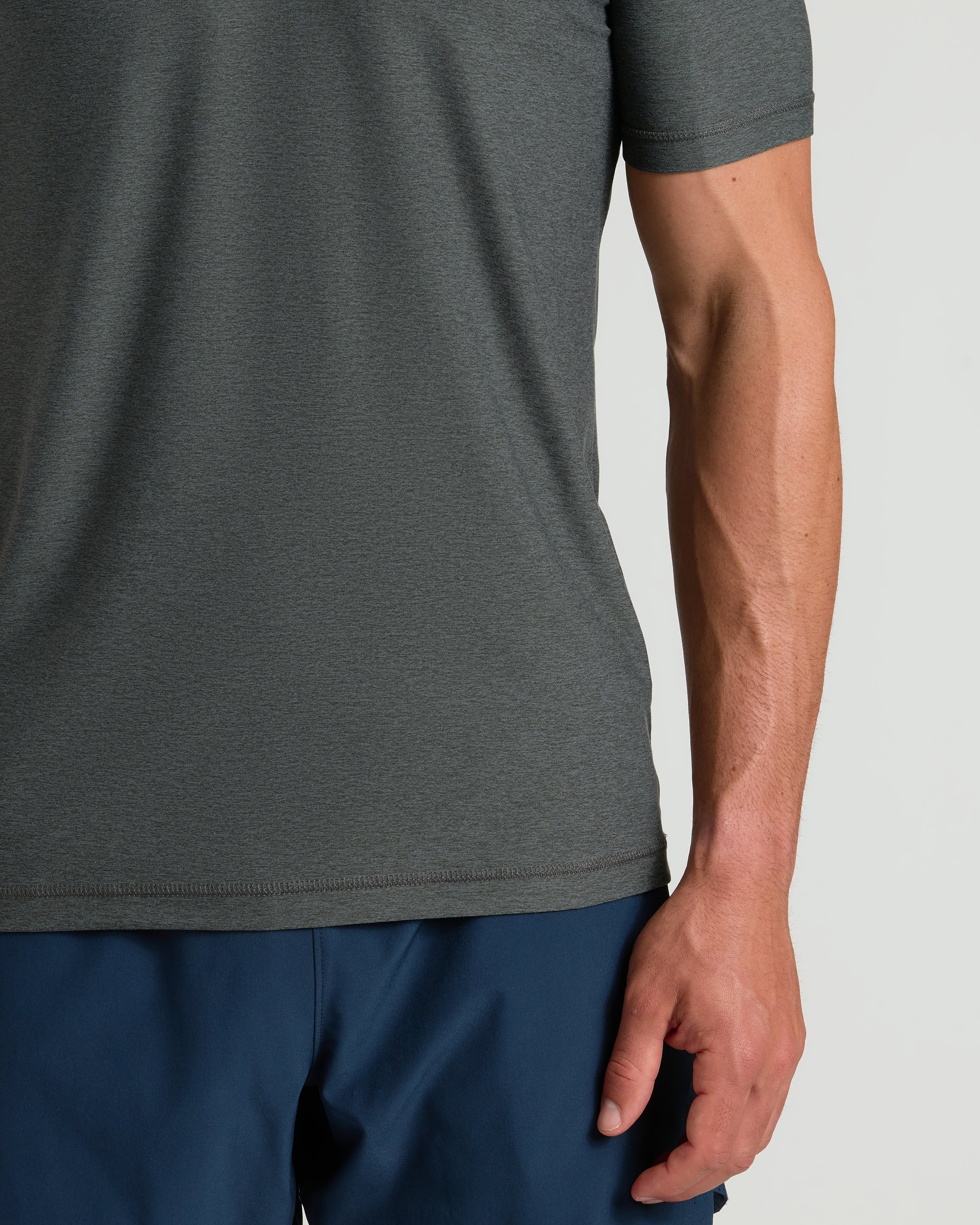 Charcoal Heather Gray Active V-Neck - Image 5
