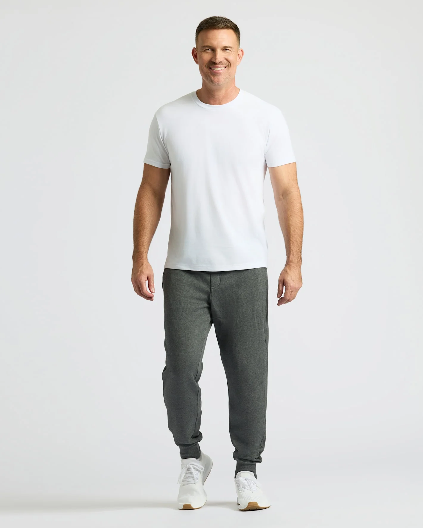 Charcoal Heather Gray Fleece French Terry Joggers 2-Pack - Image 3