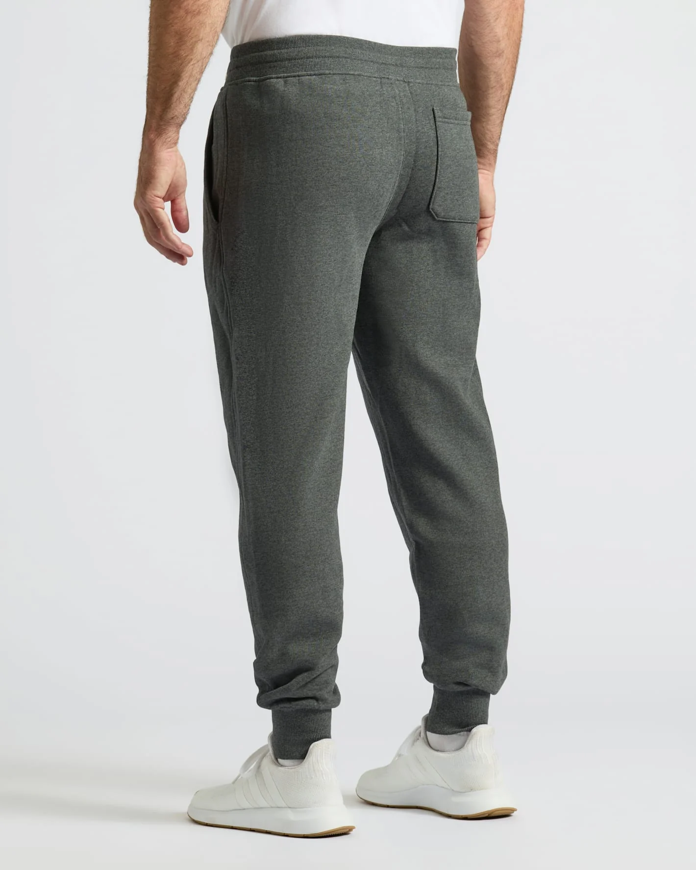 Charcoal Heather Gray Fleece French Terry Joggers 2-Pack - Image 4