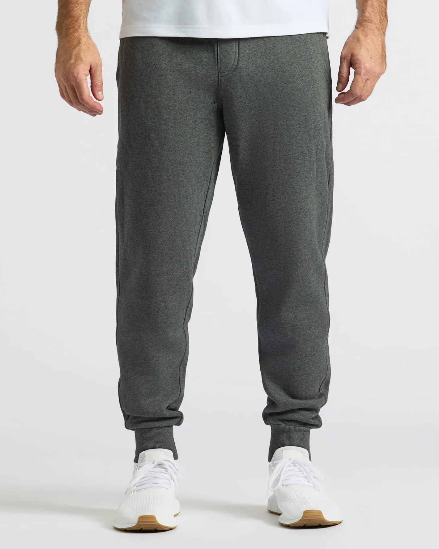 Charcoal Heather Gray Fleece French Terry Joggers 2-Pack - Image 5