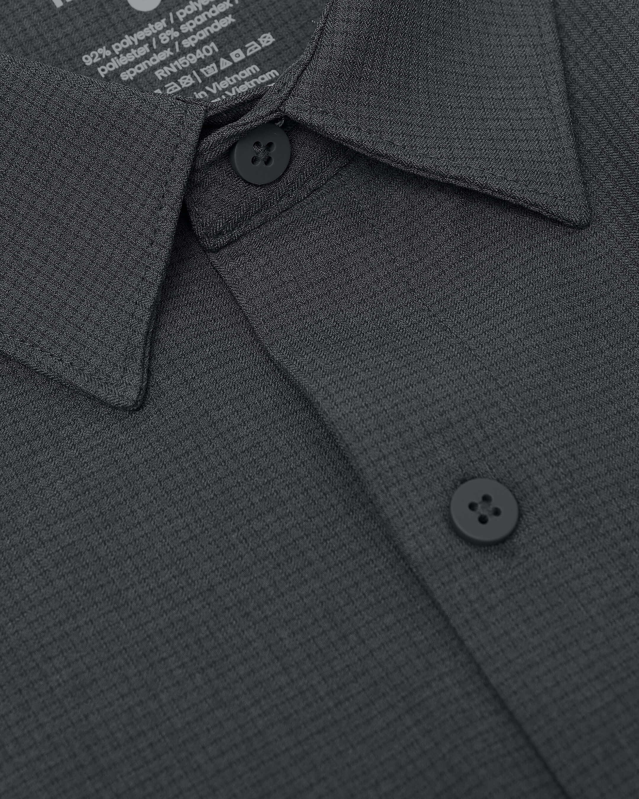 Charcoal Heather Gray Long Sleeve Ripstop Commuter Shirt - Image 9