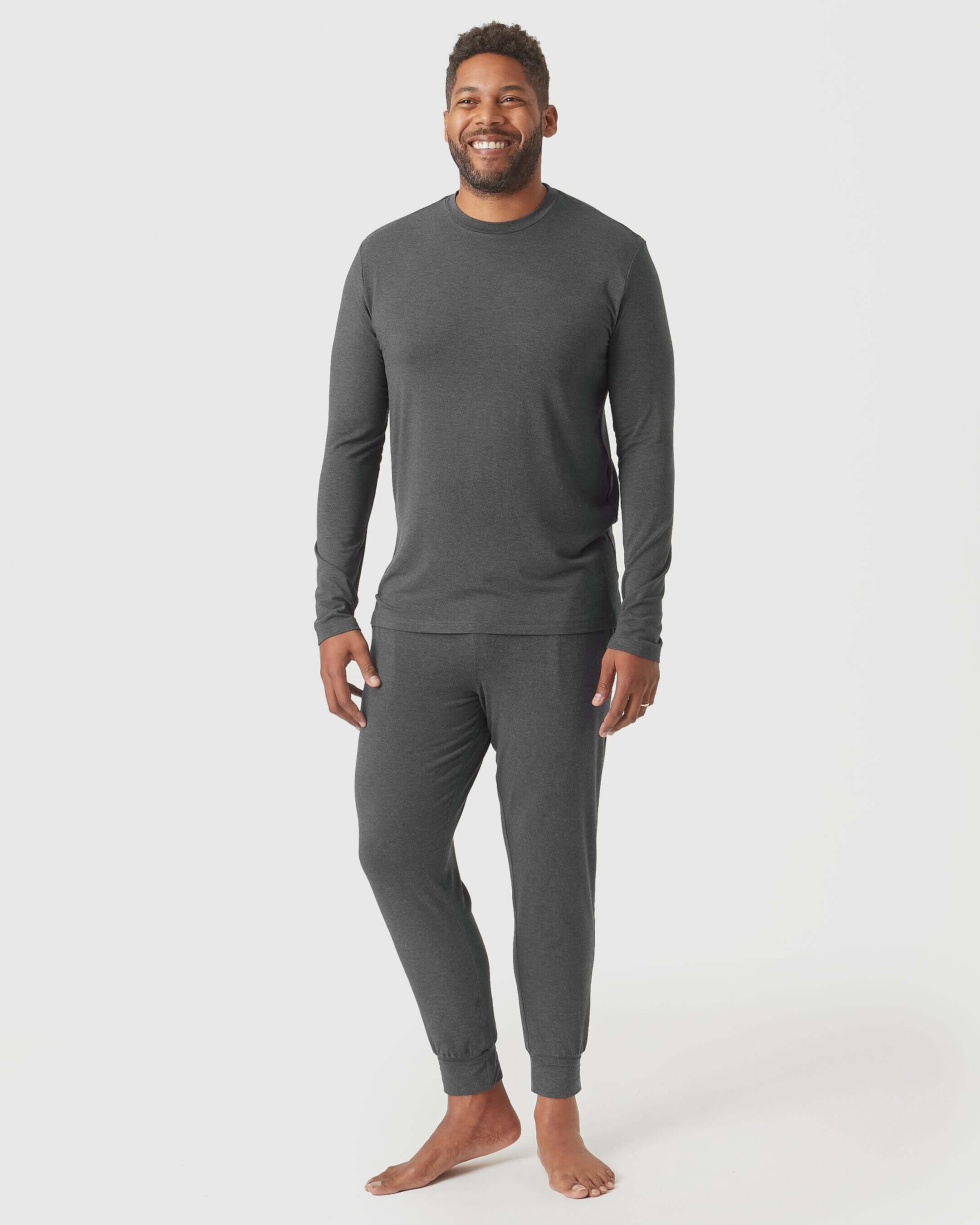 Charcoal Heather Gray Loungewear Jogger - Image 5