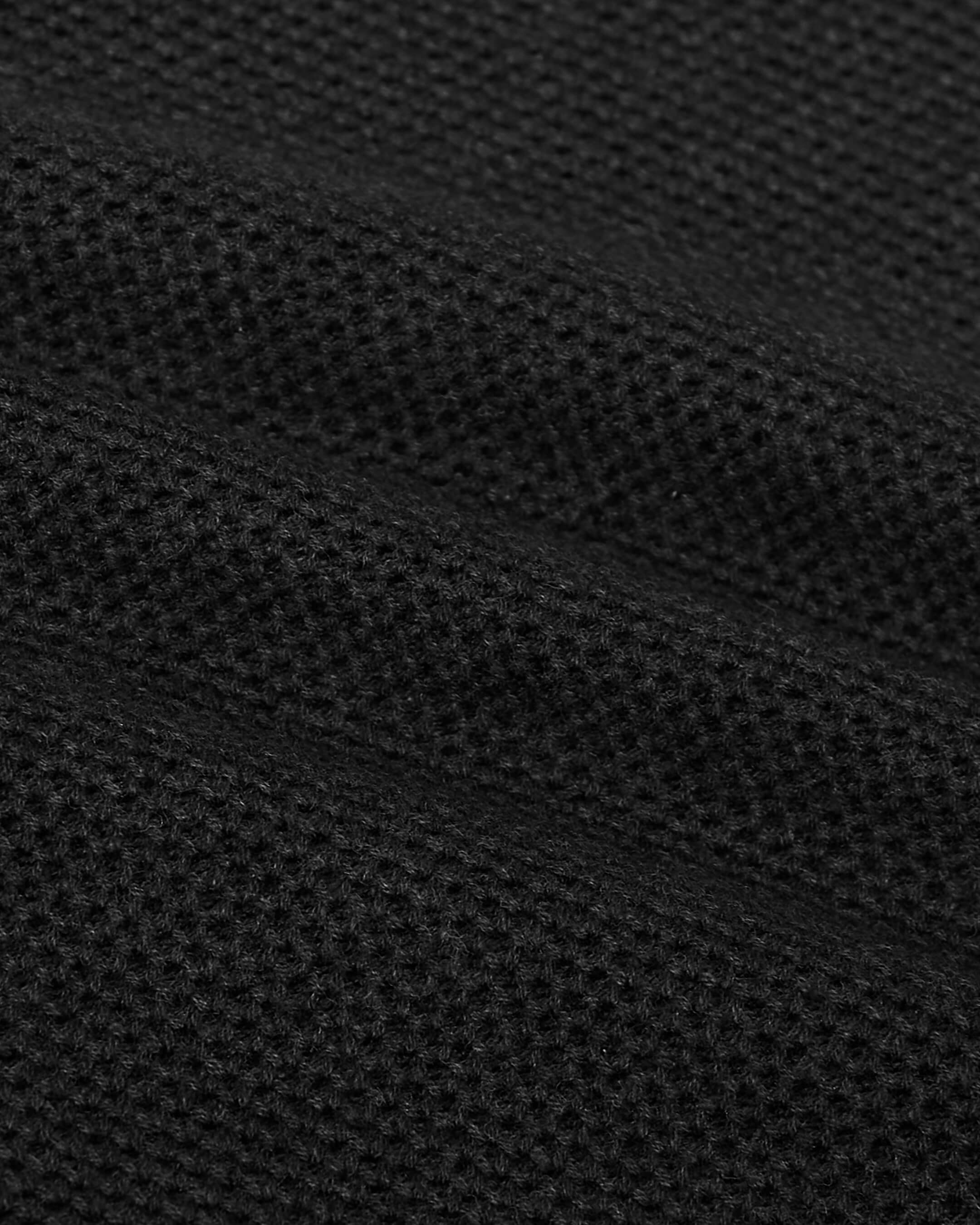 Charcoal Heather Gray Pique Crew Sweater - Image 6