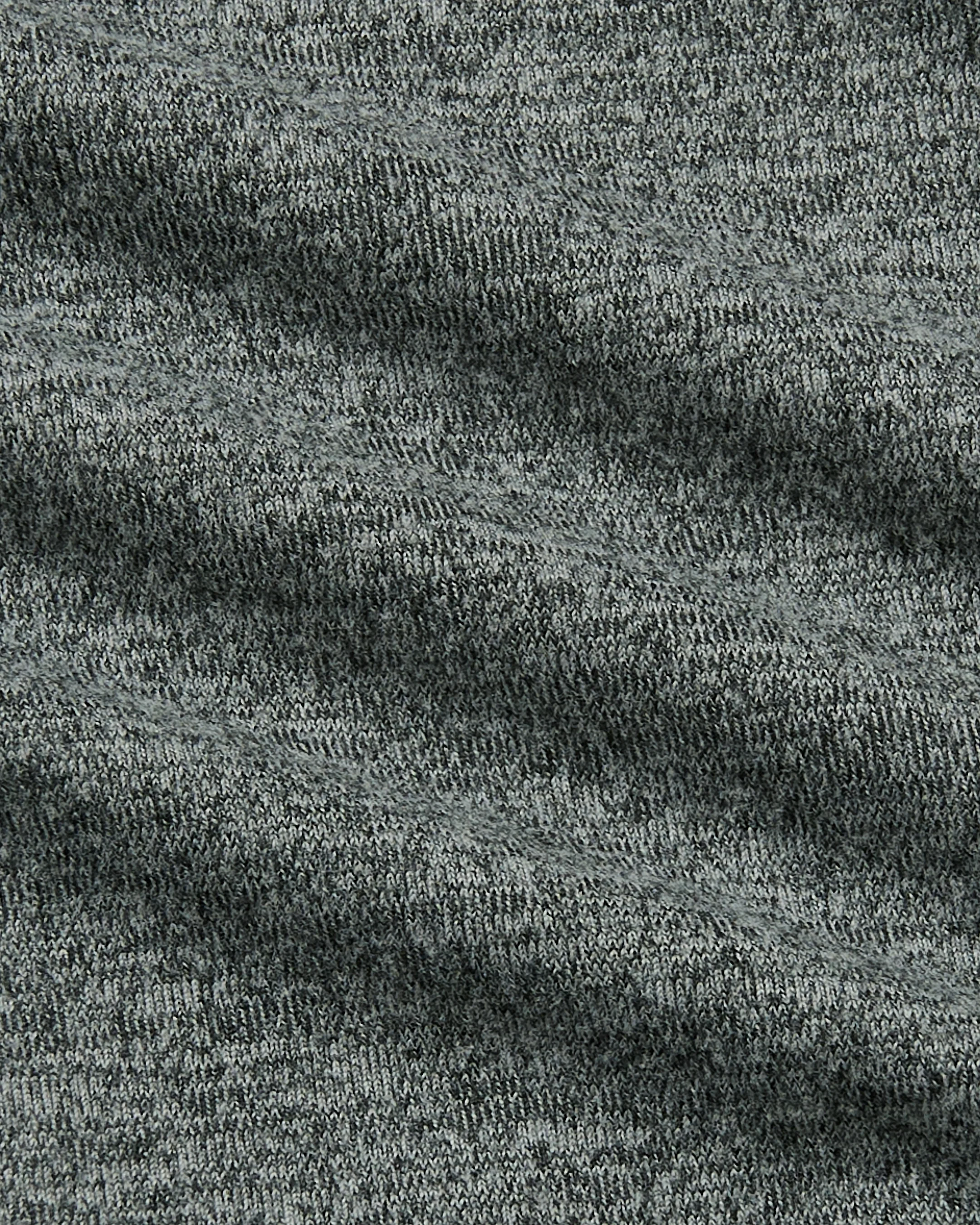 Charcoal Heather Gray Short Sleeve Comfort Knit Shirt - Image 10