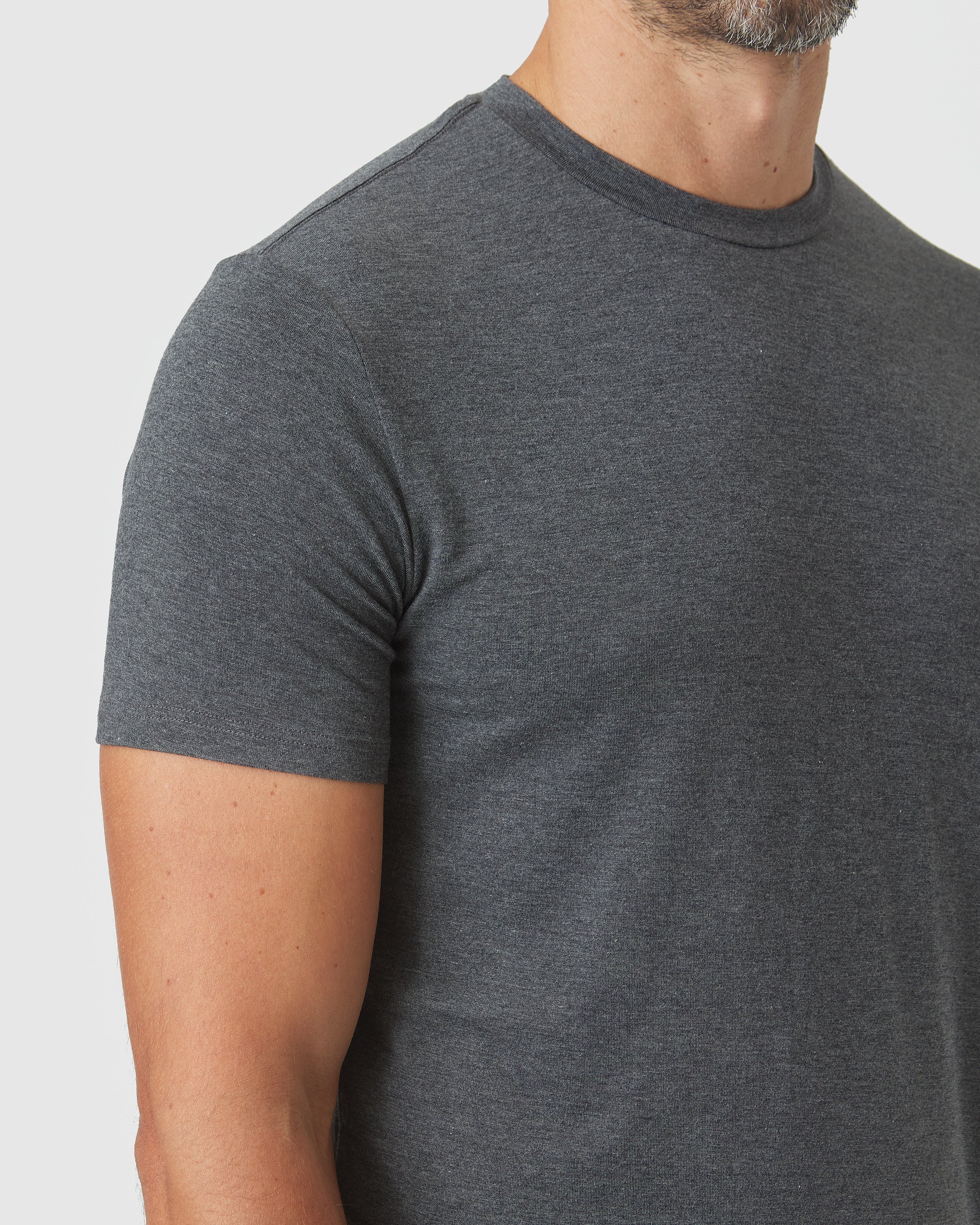 Charcoal Heather Gray Short Sleeve Loungewear Tee - Image 5