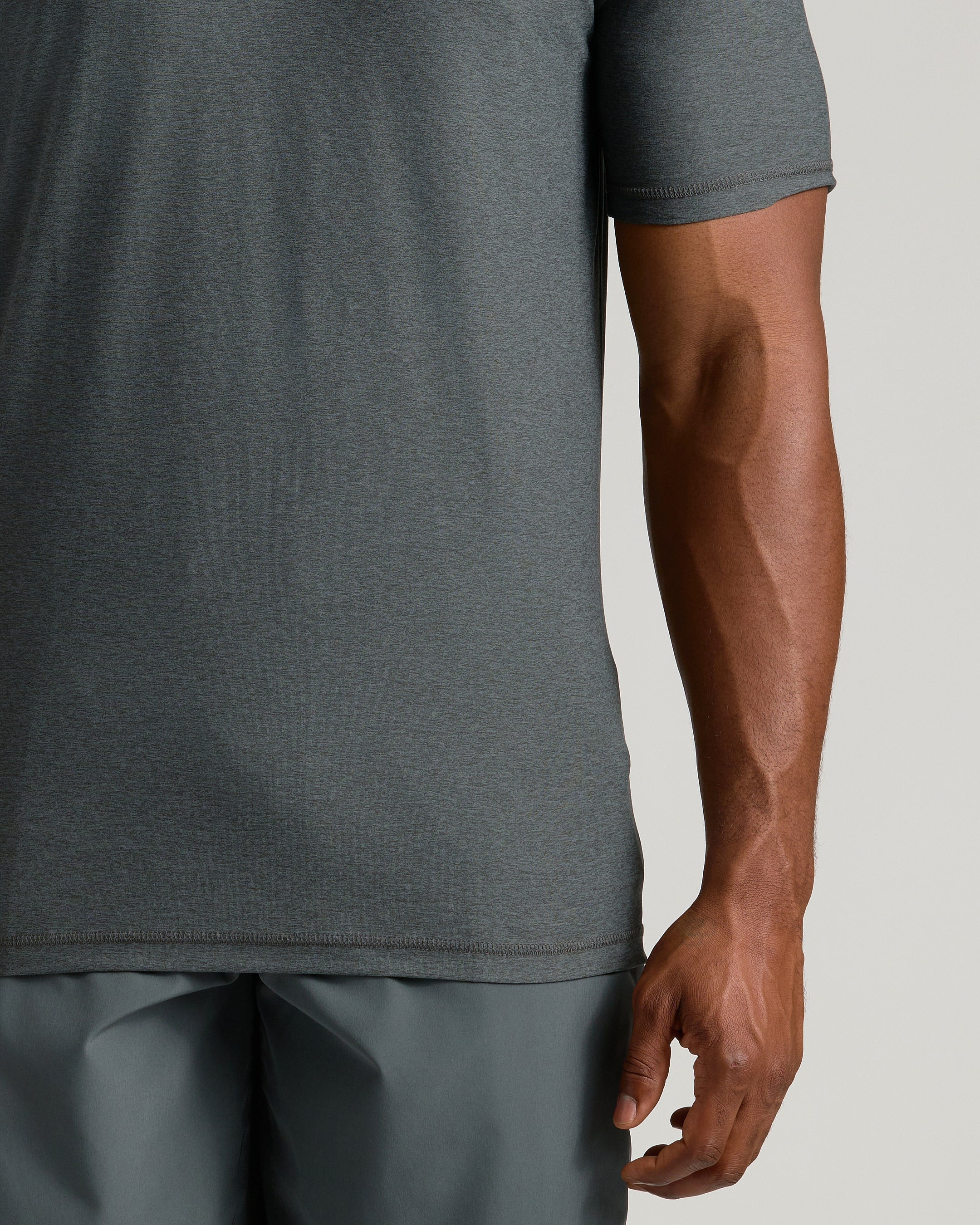 Charcoal Heather Gray Tall Active V-Neck - Image 5