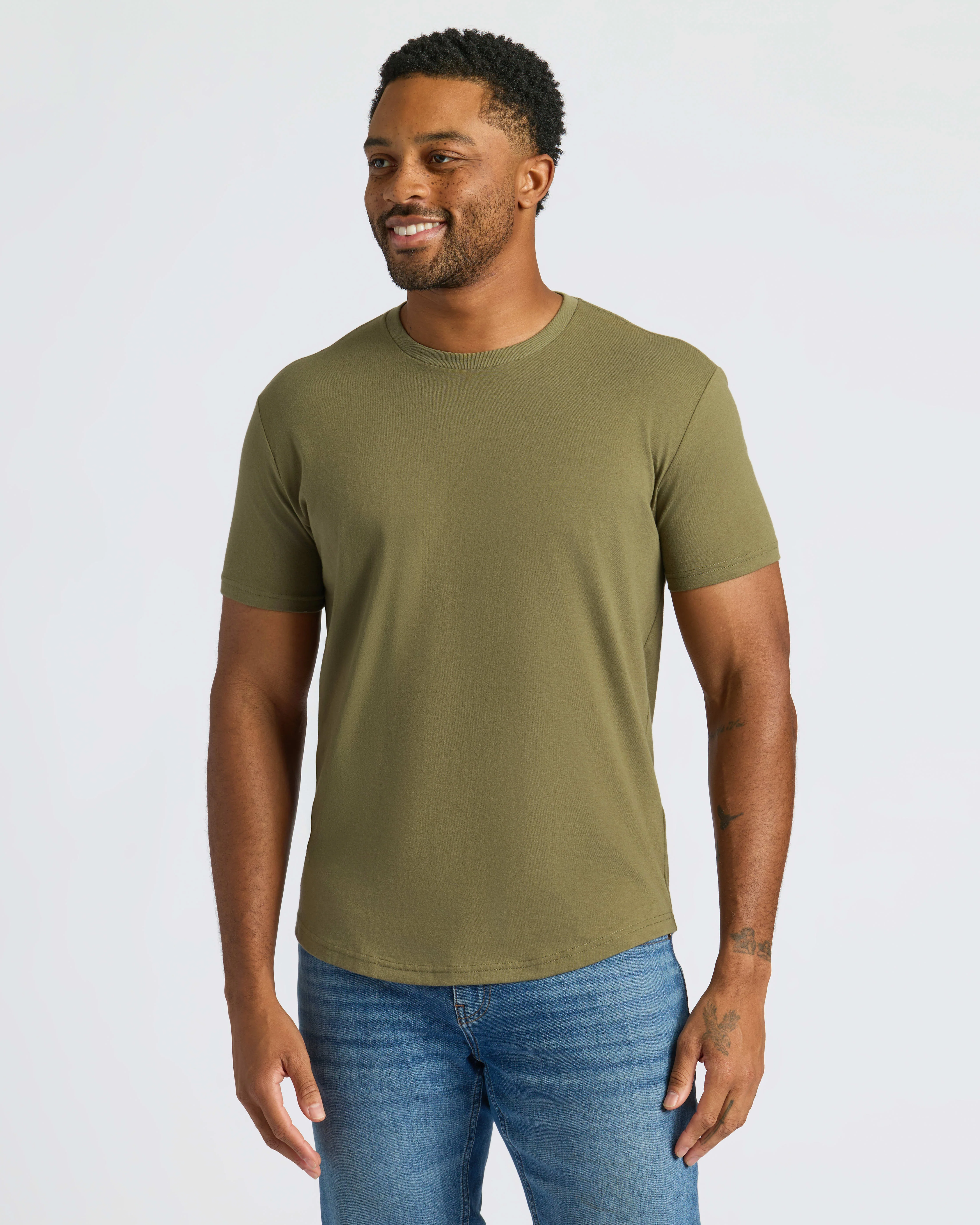 Classic Curved Hem Crew Neck 3-Pack - Image 5