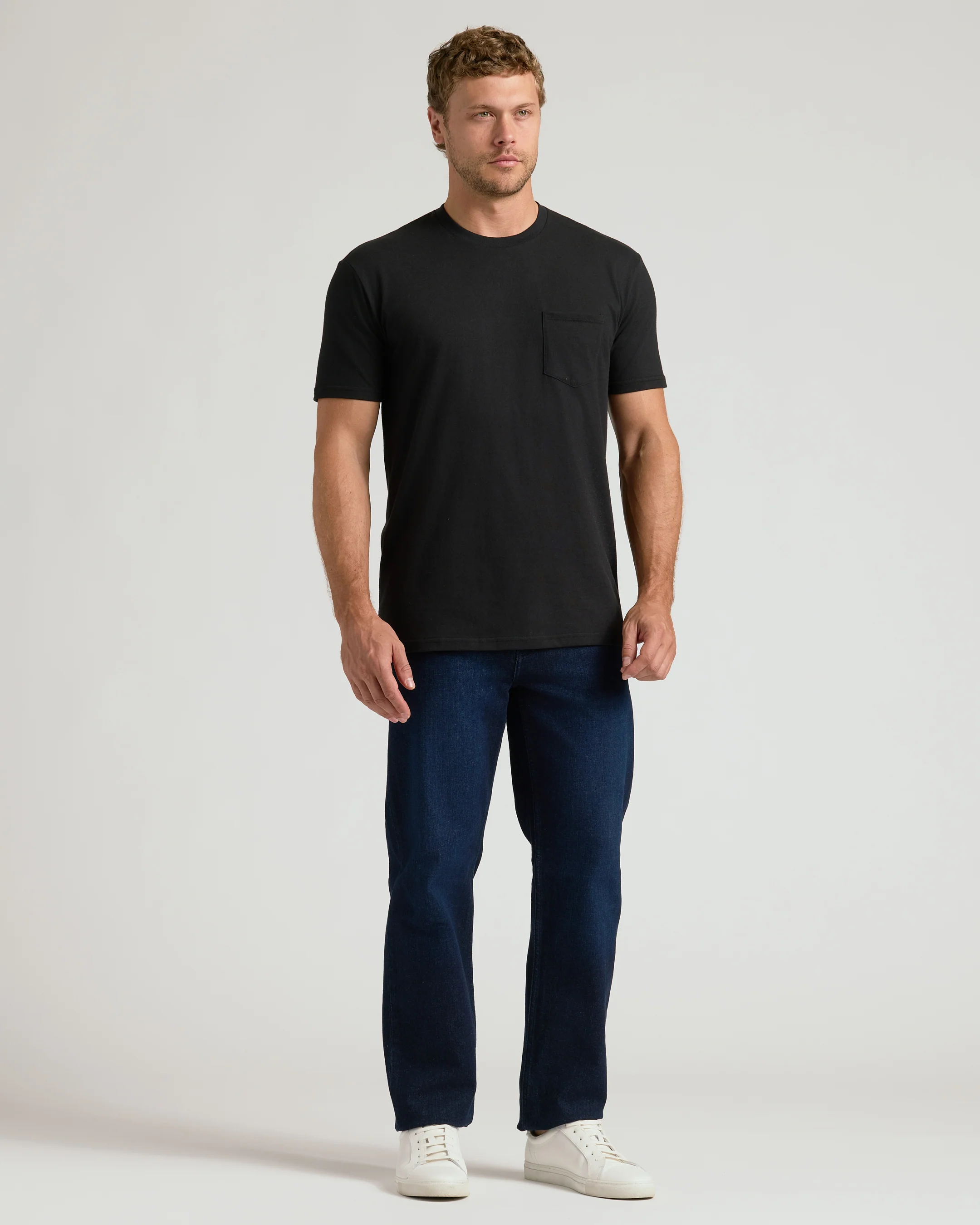 Black Pocket Crew Tee - Image 7