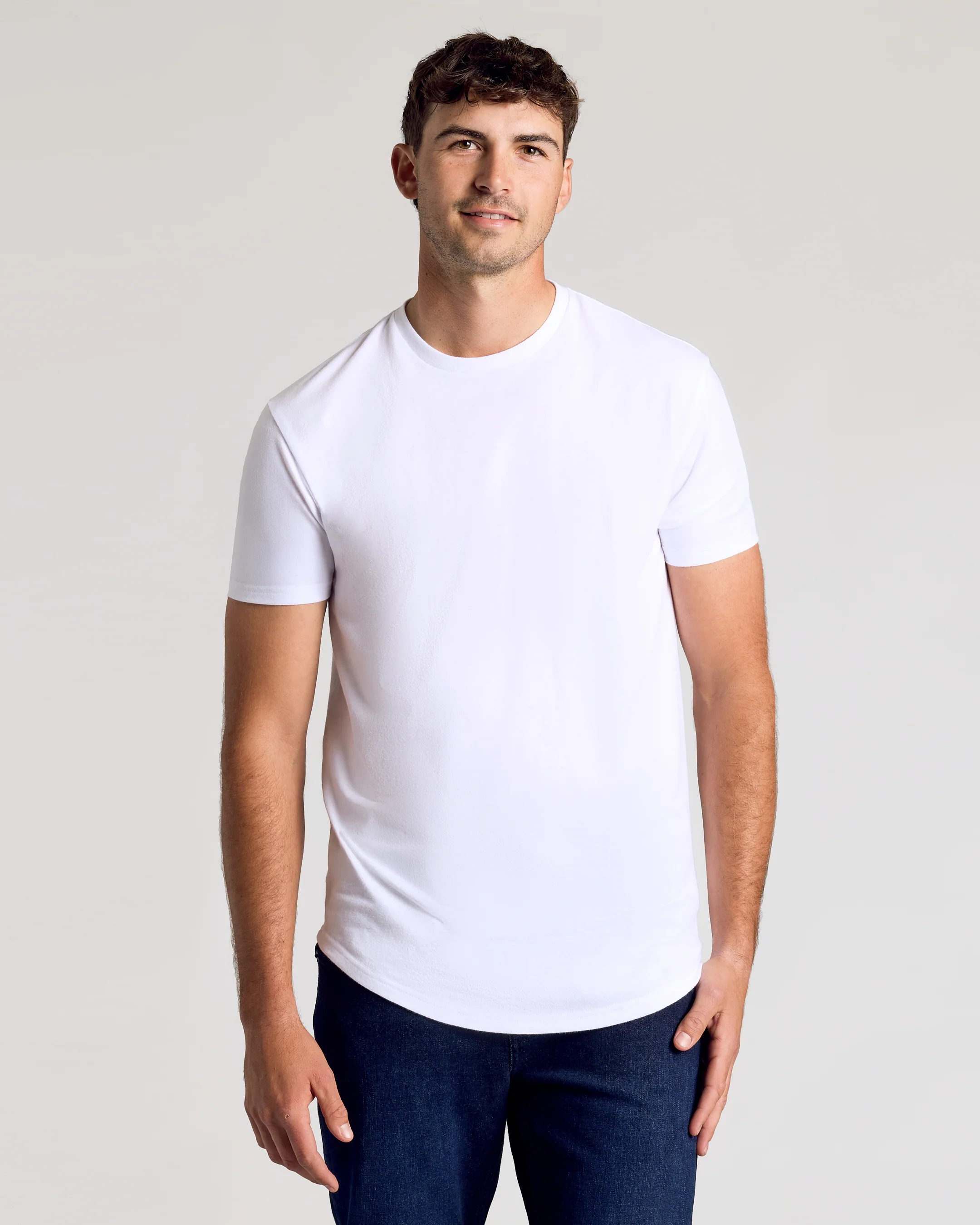 Classic Short Sleeve Tall Curved Hem Crew 3-Pack - Image 4