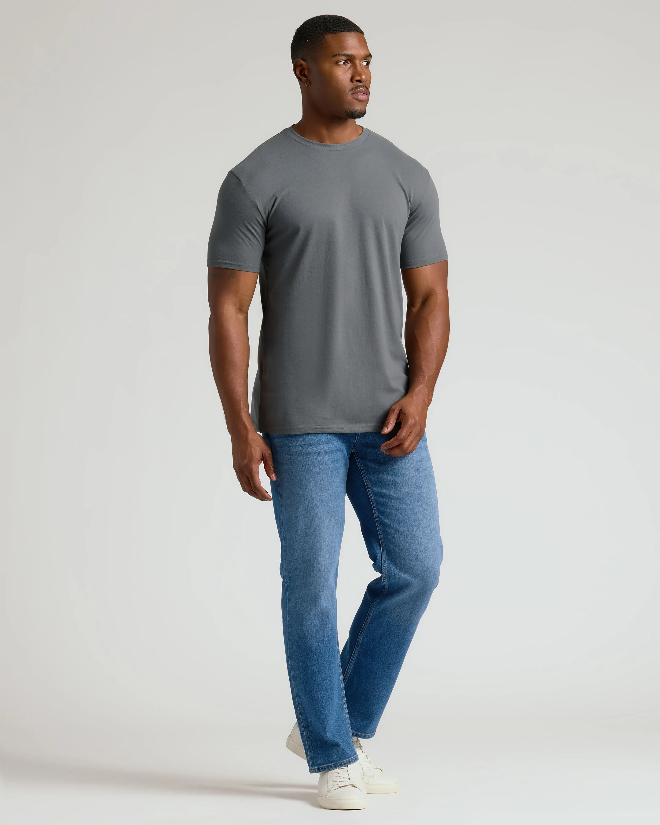 Classic Tall Straight Hem Crew Neck T-Shirt 3-Pack - Image 5