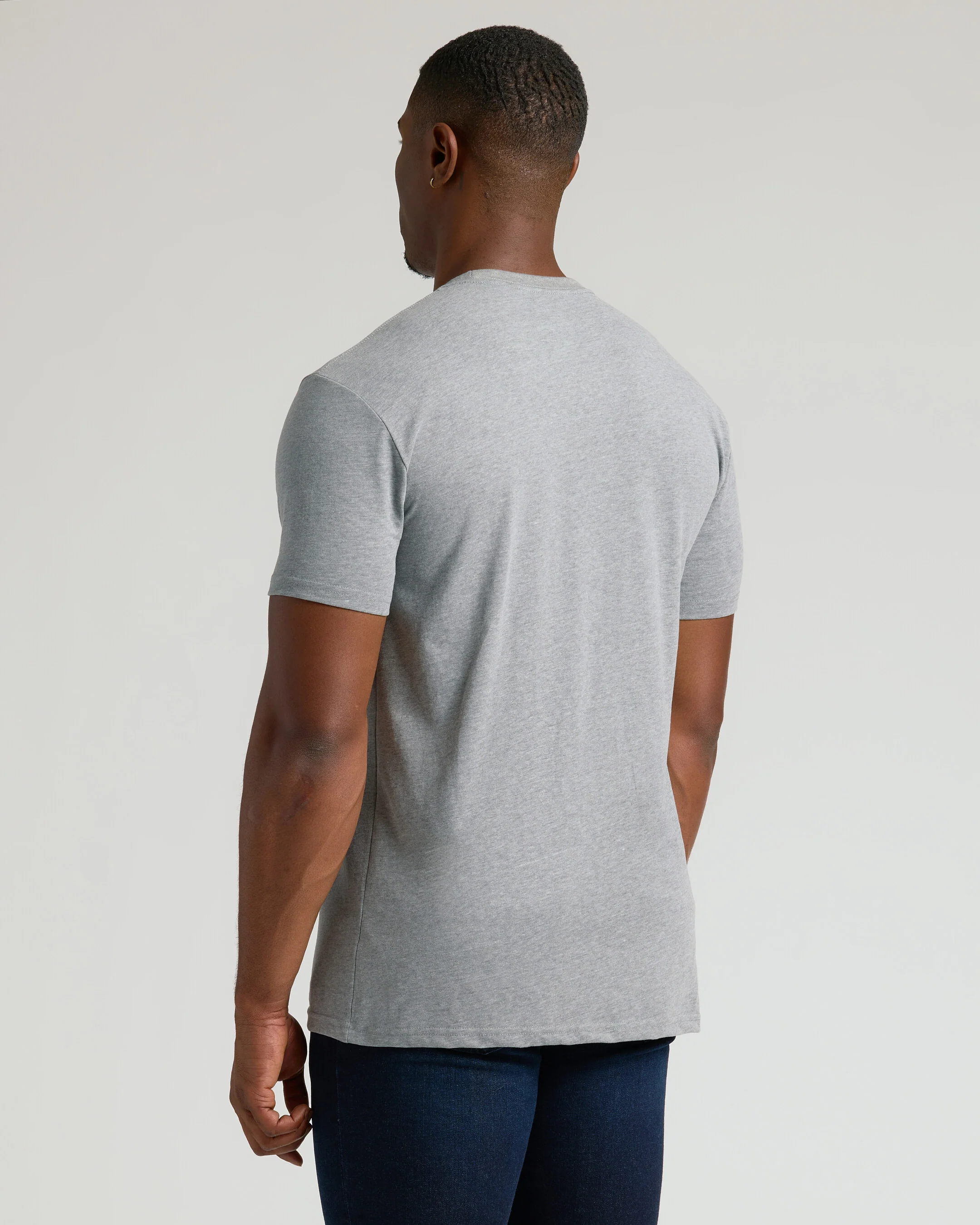 Classic Tall Straight Hem Crew Neck T-Shirt 3-Pack - Image 3