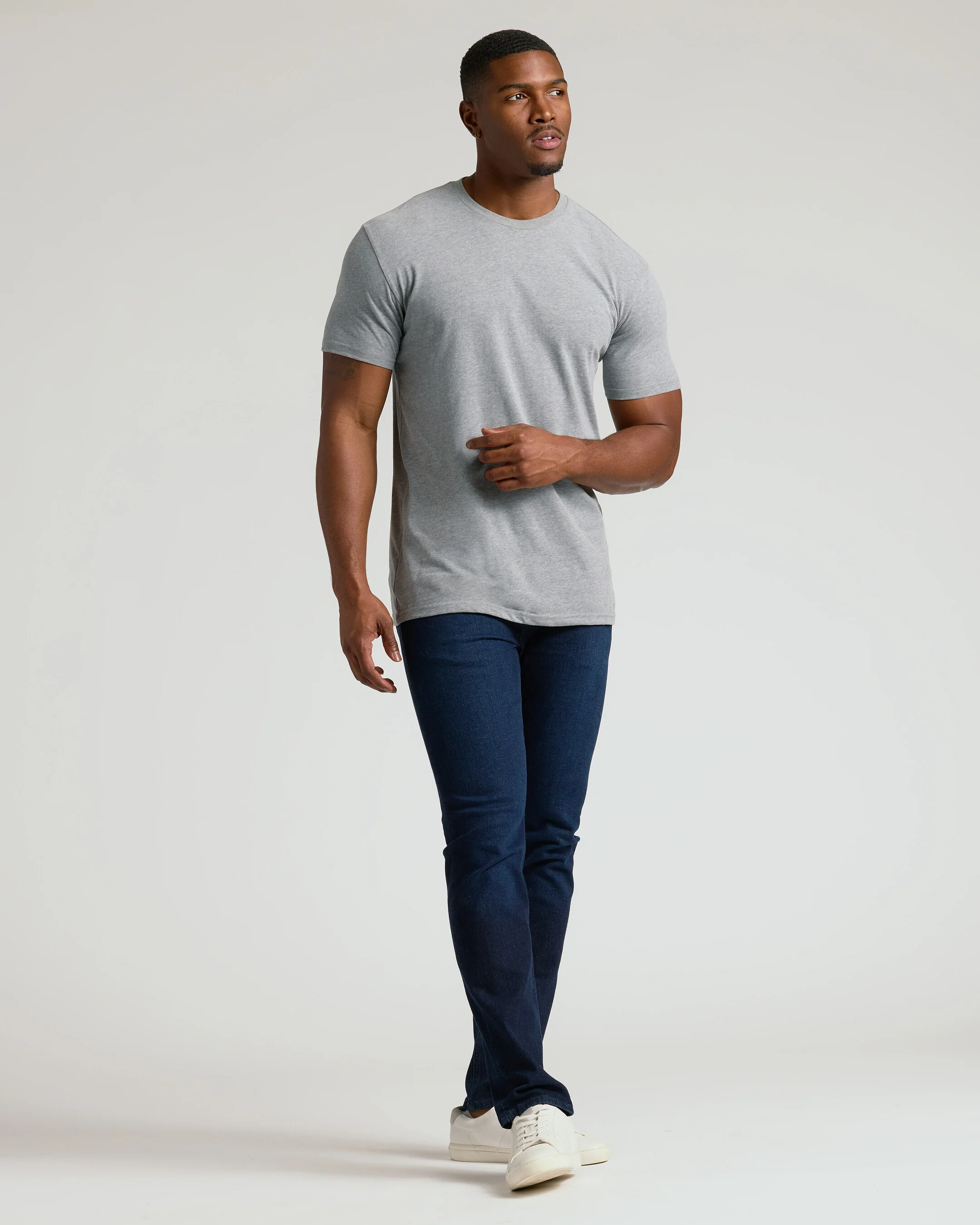 Classic Tall Straight Hem Crew Neck T-Shirt 3-Pack - Image 4