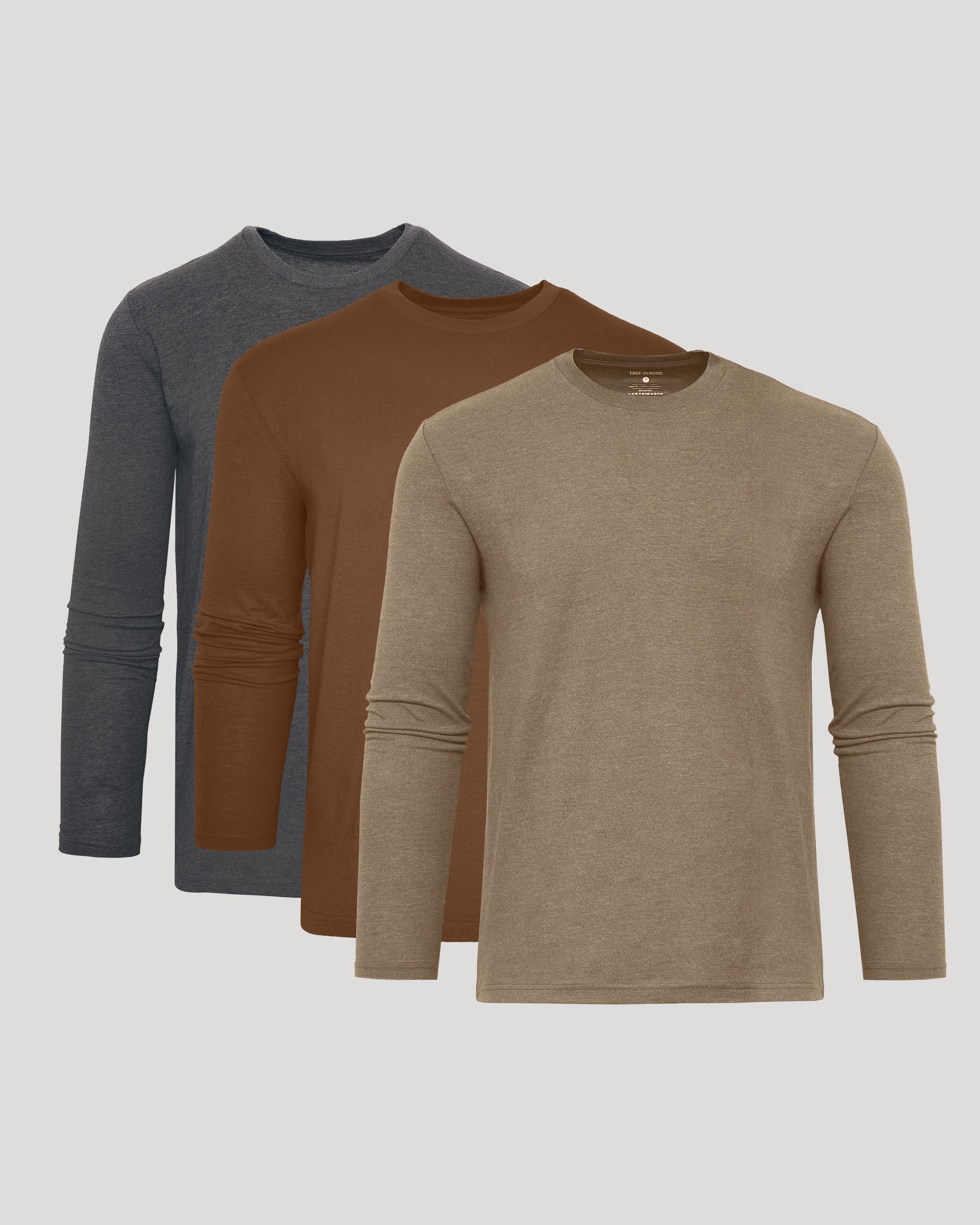 Classic Long Sleeve Crew Neck 3-Pack