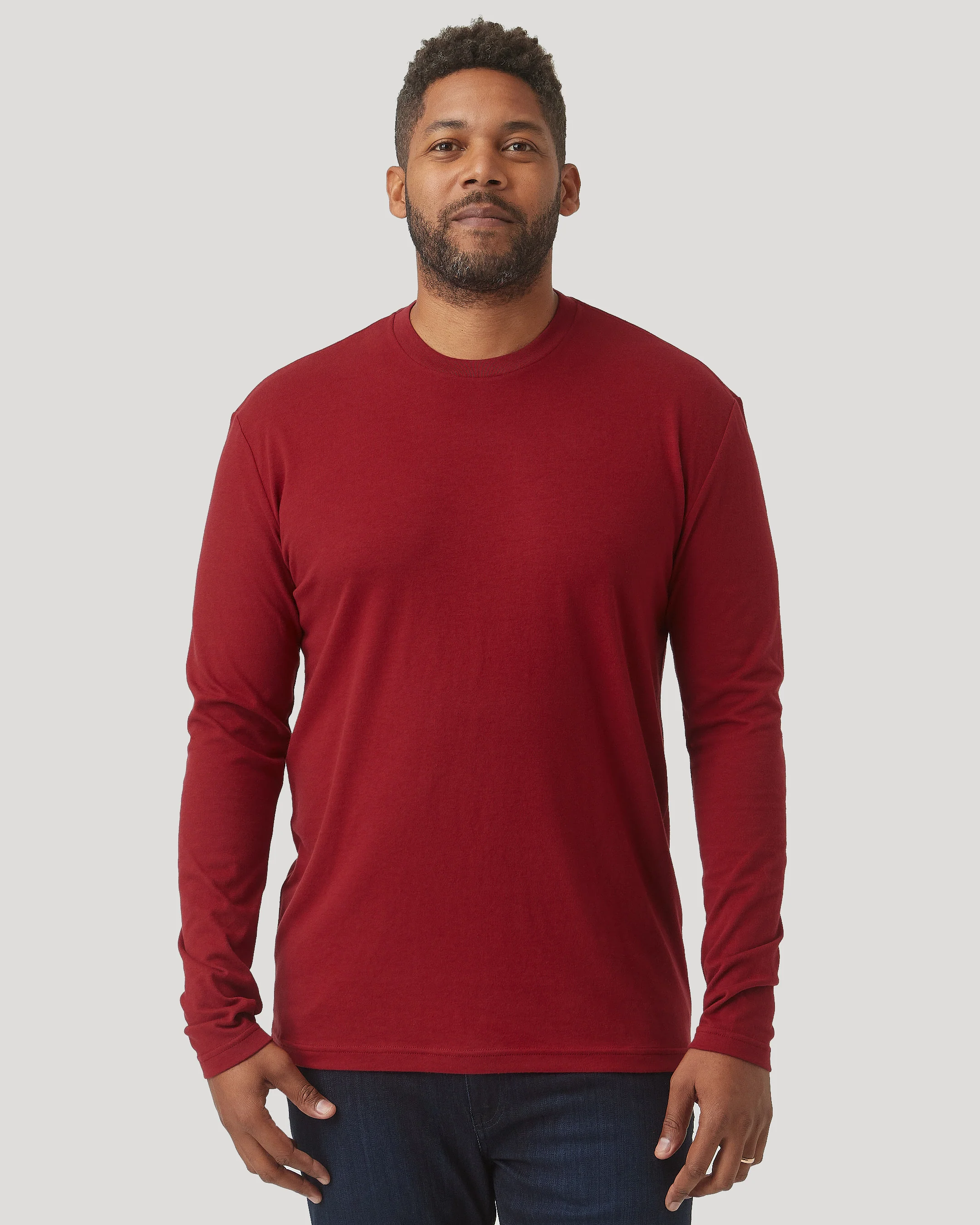 Crimson Long Sleeve Crew Neck